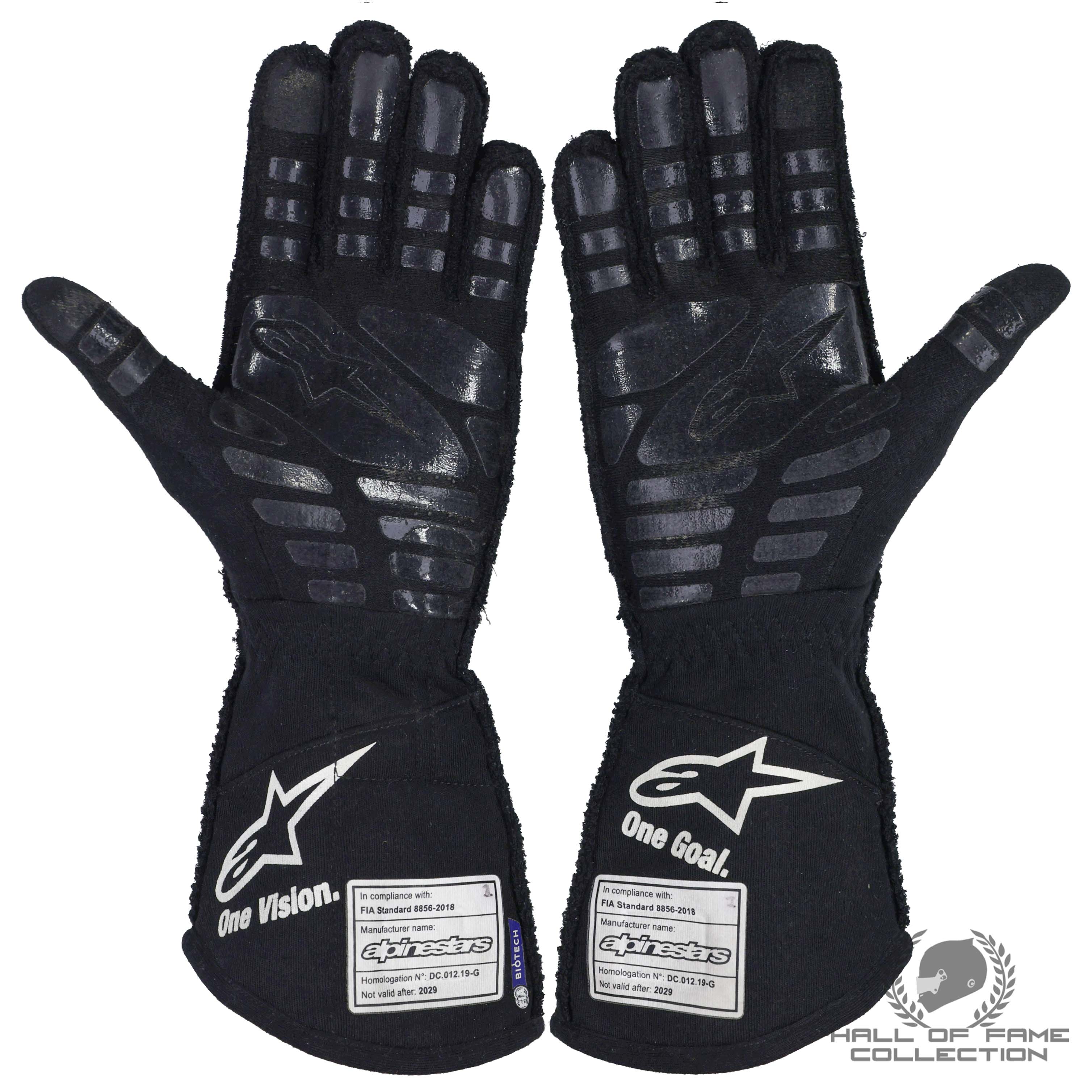 2021 Esteban Ocon Used Alpine F1 Gloves