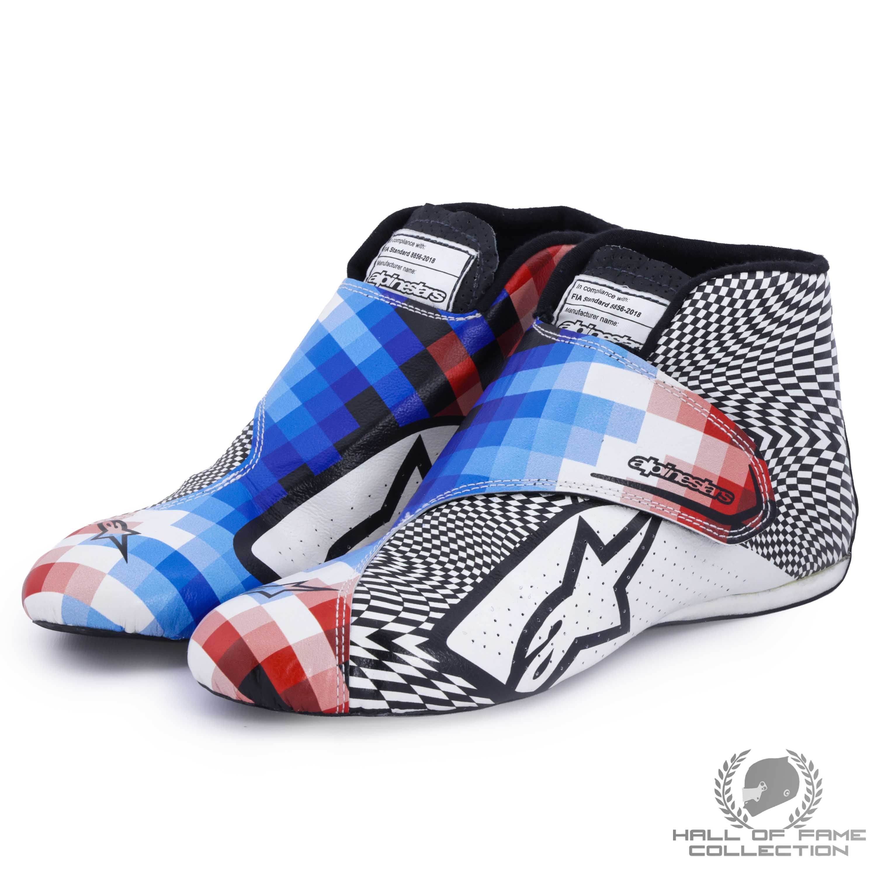 2021 Fernando Alonso Monaco GP Special Used Alpine F1 Boots