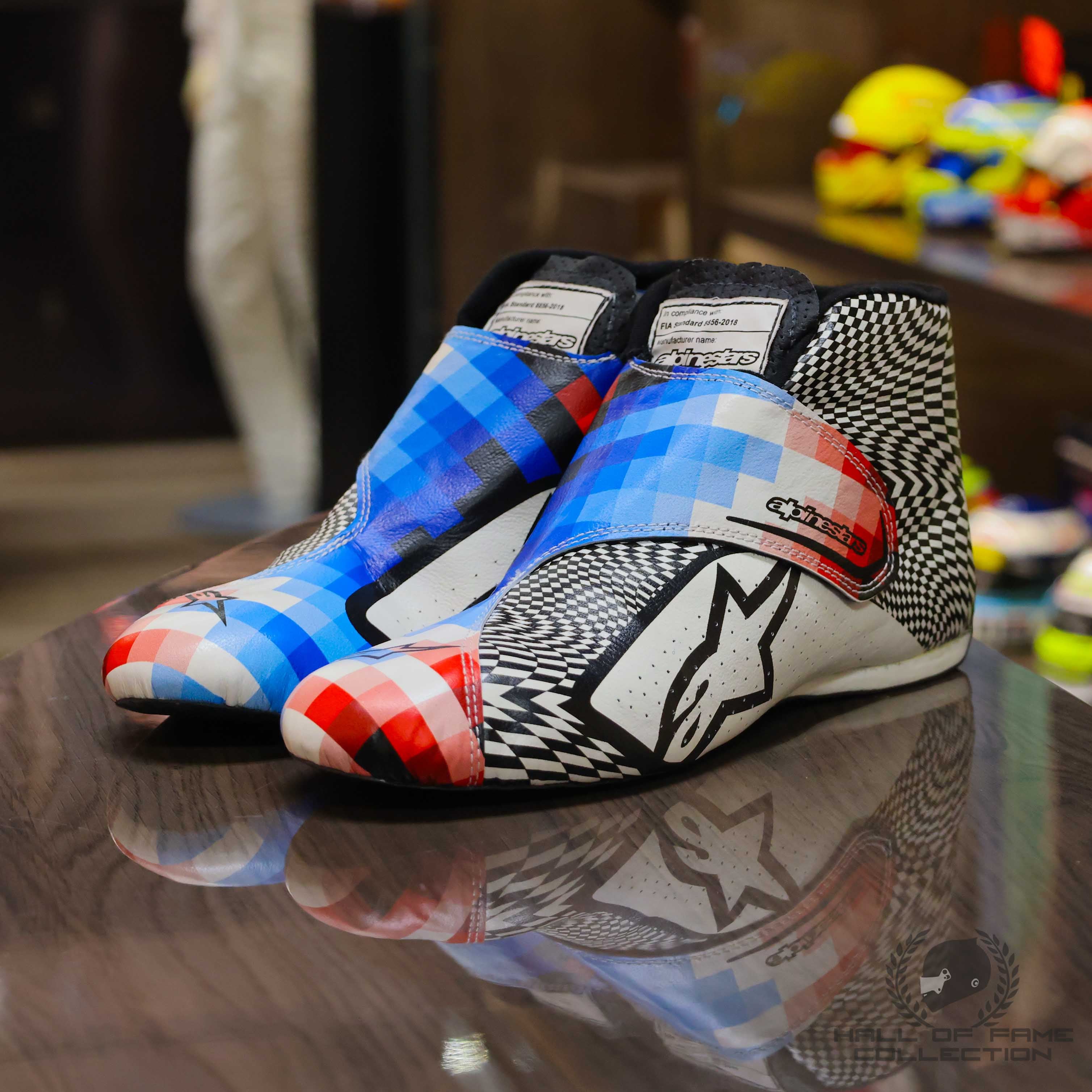 2021 Fernando Alonso Monaco GP Special Used Alpine F1 Boots