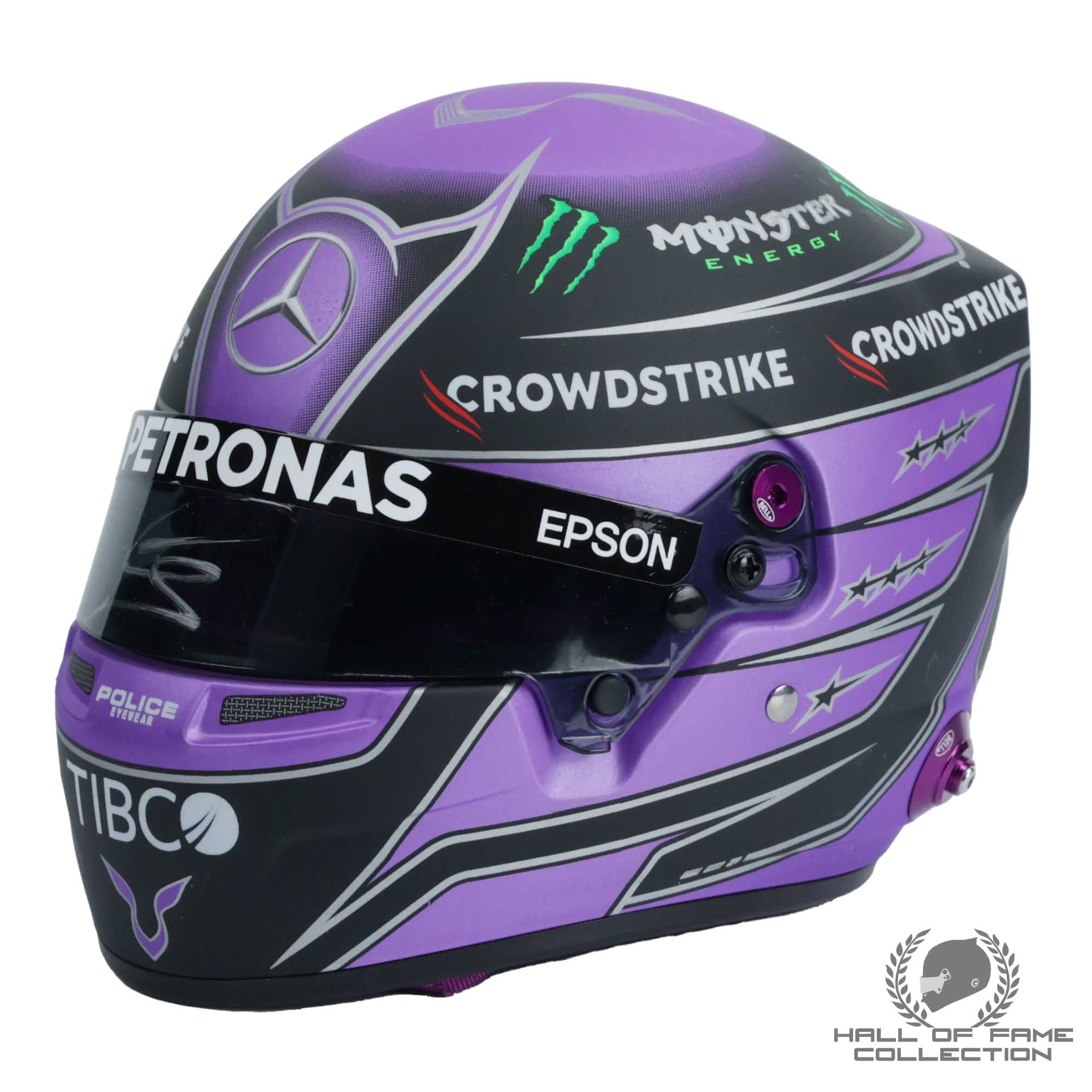 2021 Lewis Hamilton Signed 1:2 Mercedes F1 Helmet