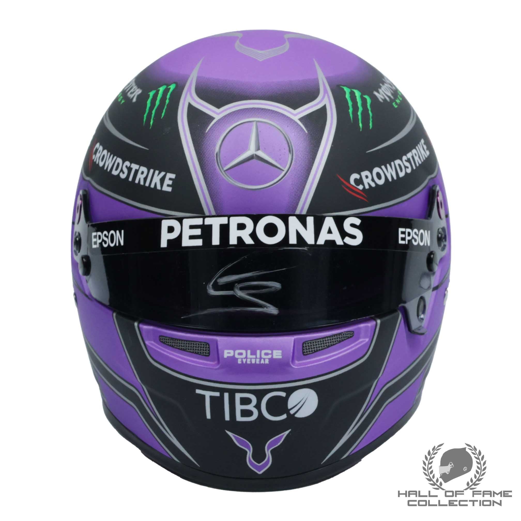 2021 Lewis Hamilton Signed 1:2 Mercedes F1 Helmet