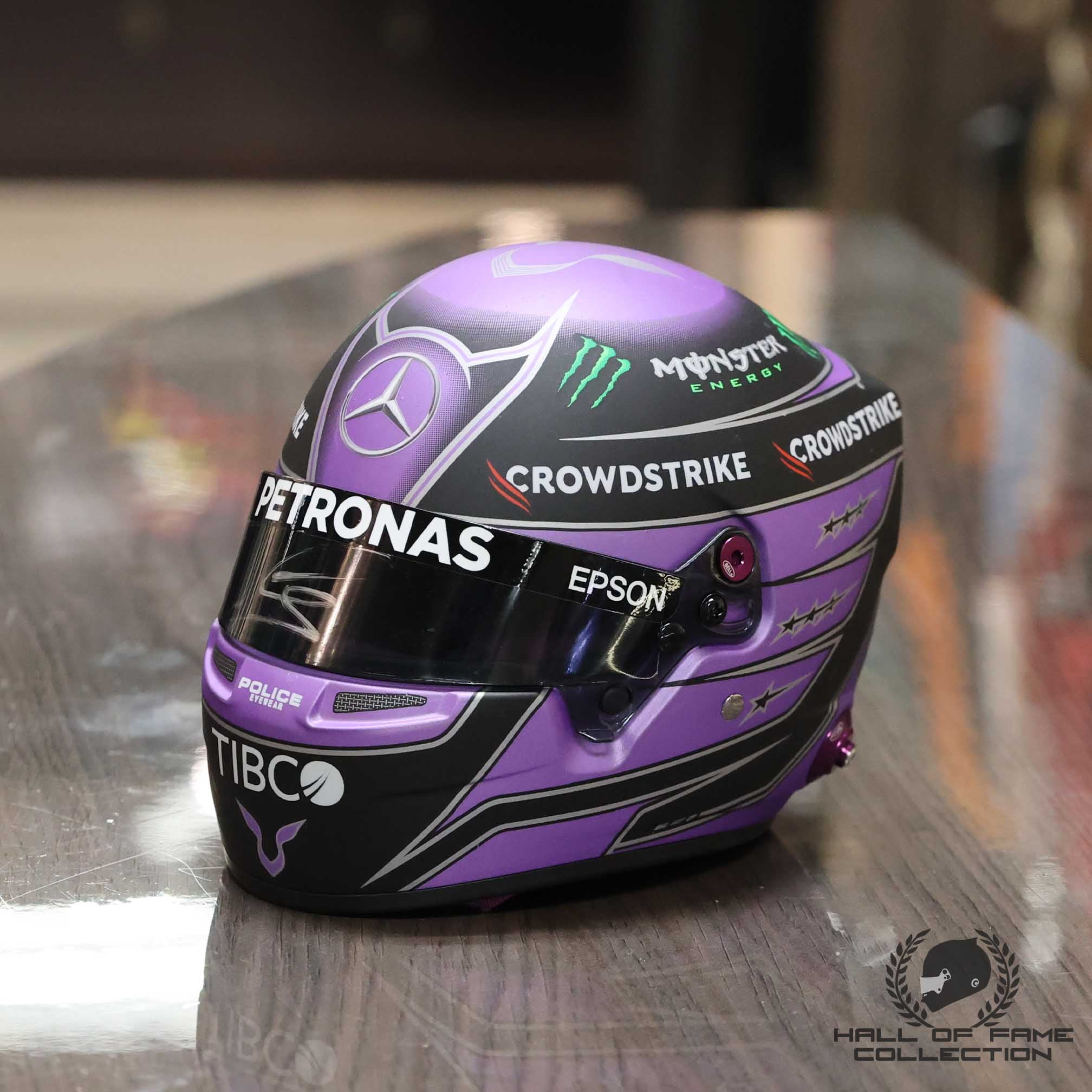 2021 Lewis Hamilton Signed 1:2 Mercedes F1 Helmet