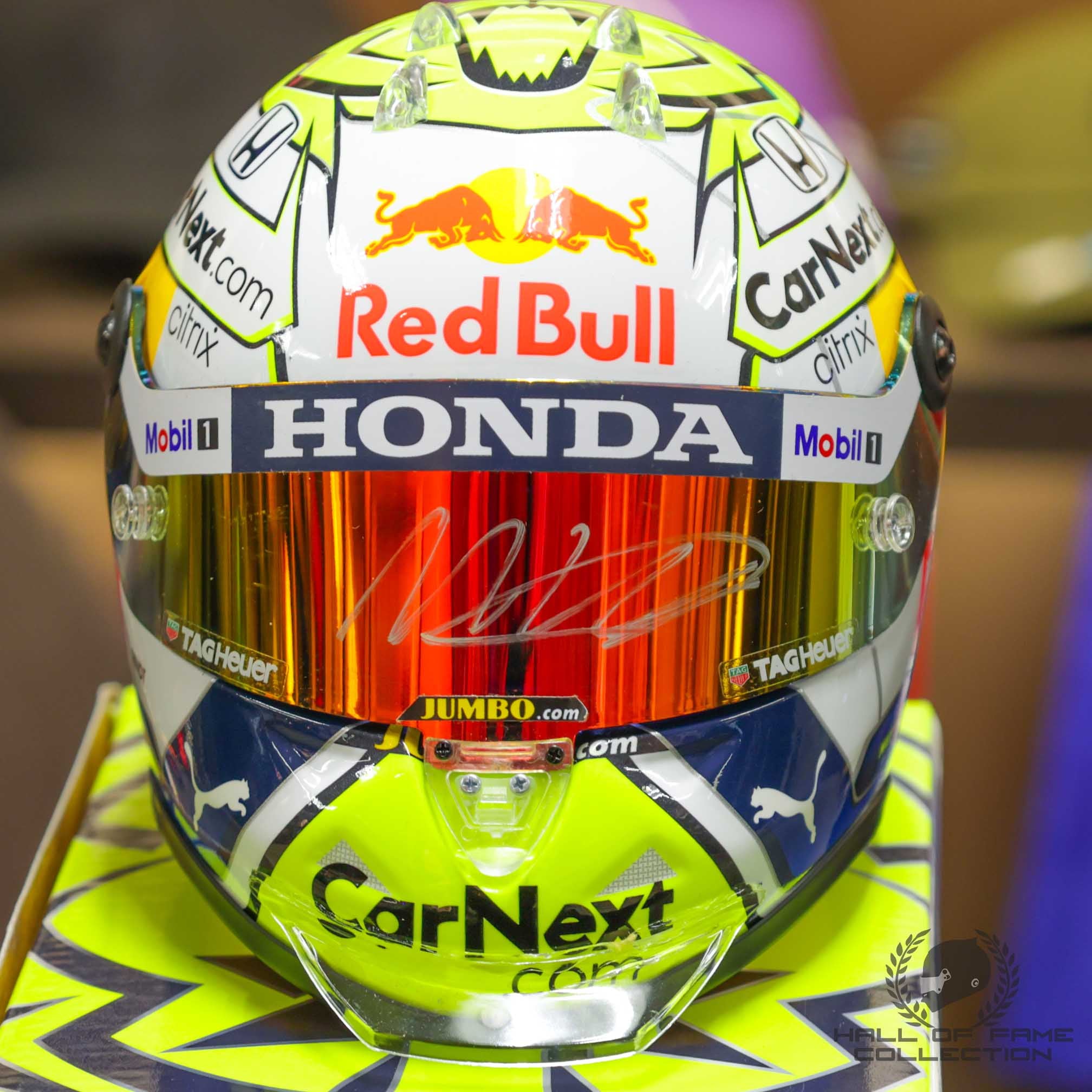 2021 Max Verstappen Signed Styrian Grand Prix Red Bull Racing 1:2 Scale F1 Helmet