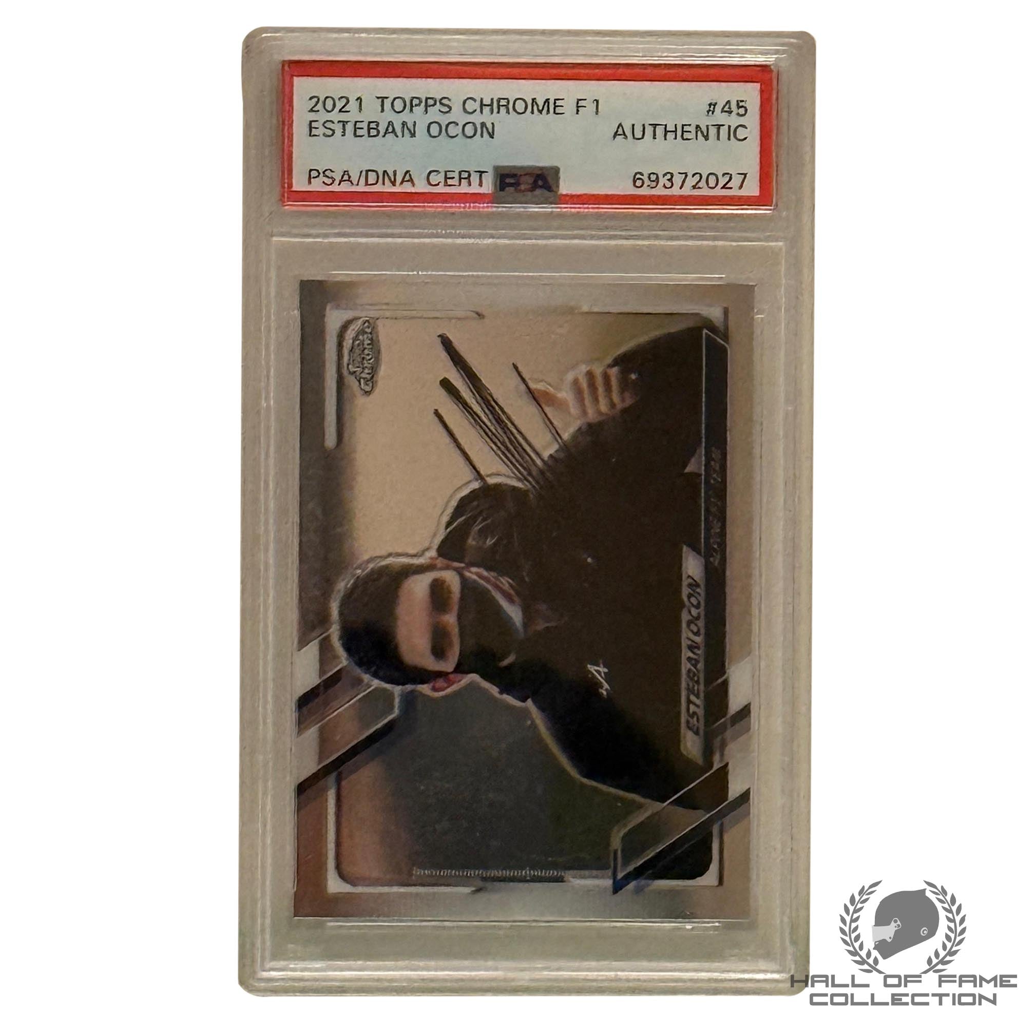 2021 Topps Chrome Formula 1 Esteban Ocon Authentic Autograph Card