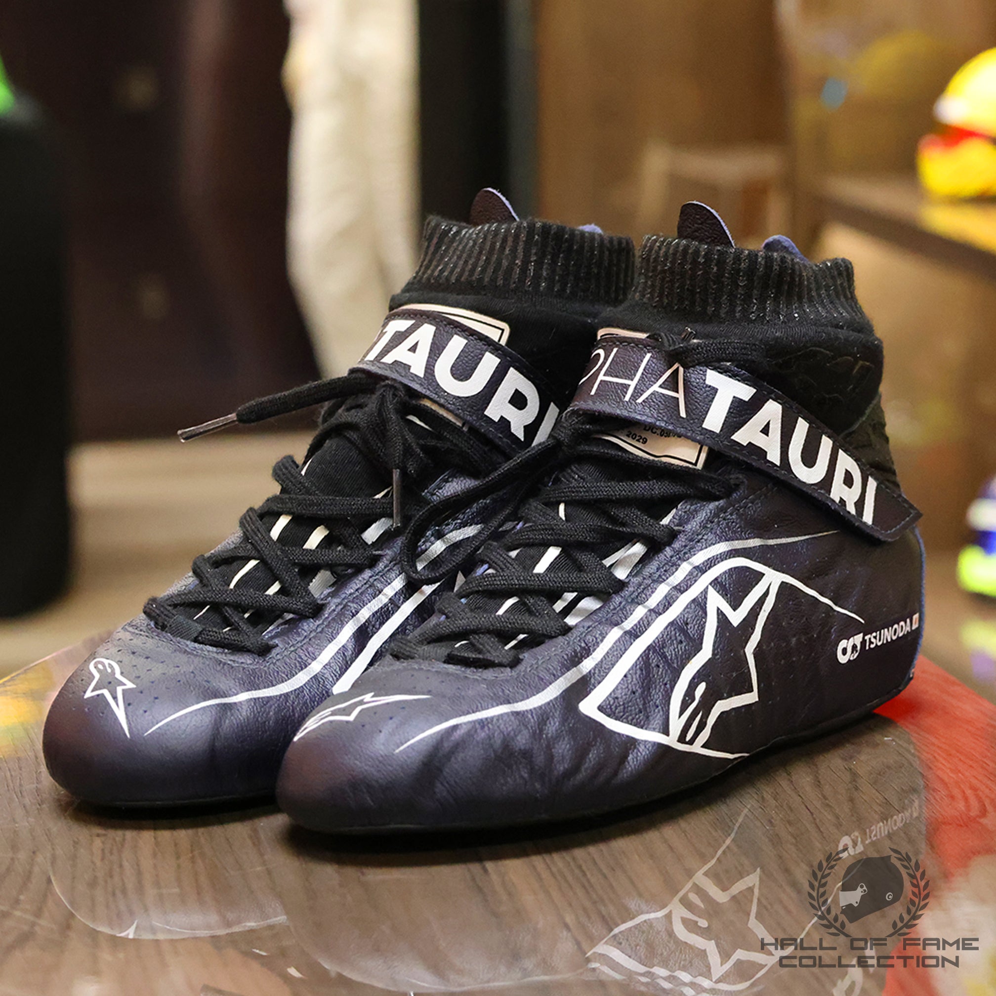 2021 Yuki Tsunoda Race Used Scuderia AlphaTauri F1 Boots