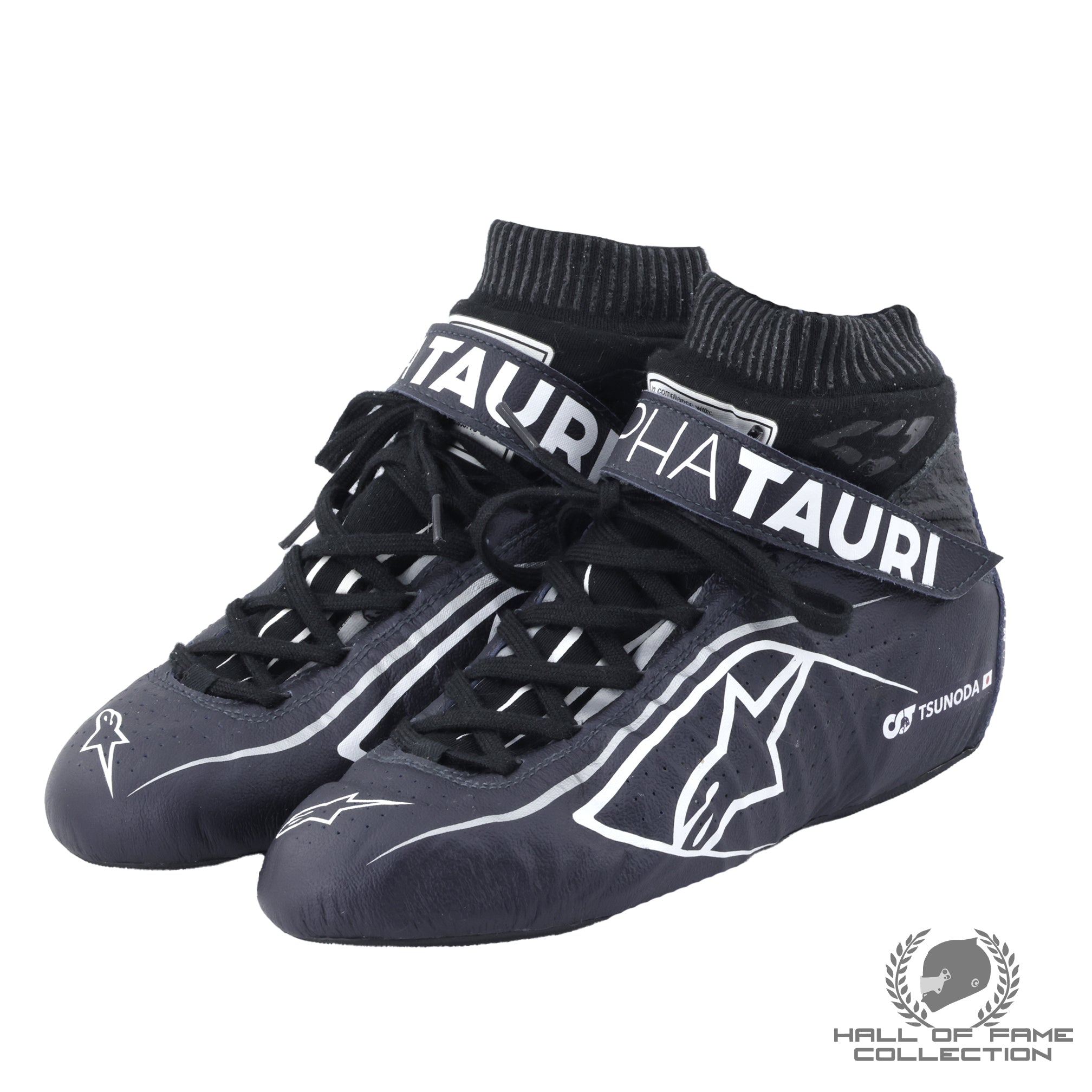 2021 Yuki Tsunoda Race Used Scuderia AlphaTauri F1 Boots