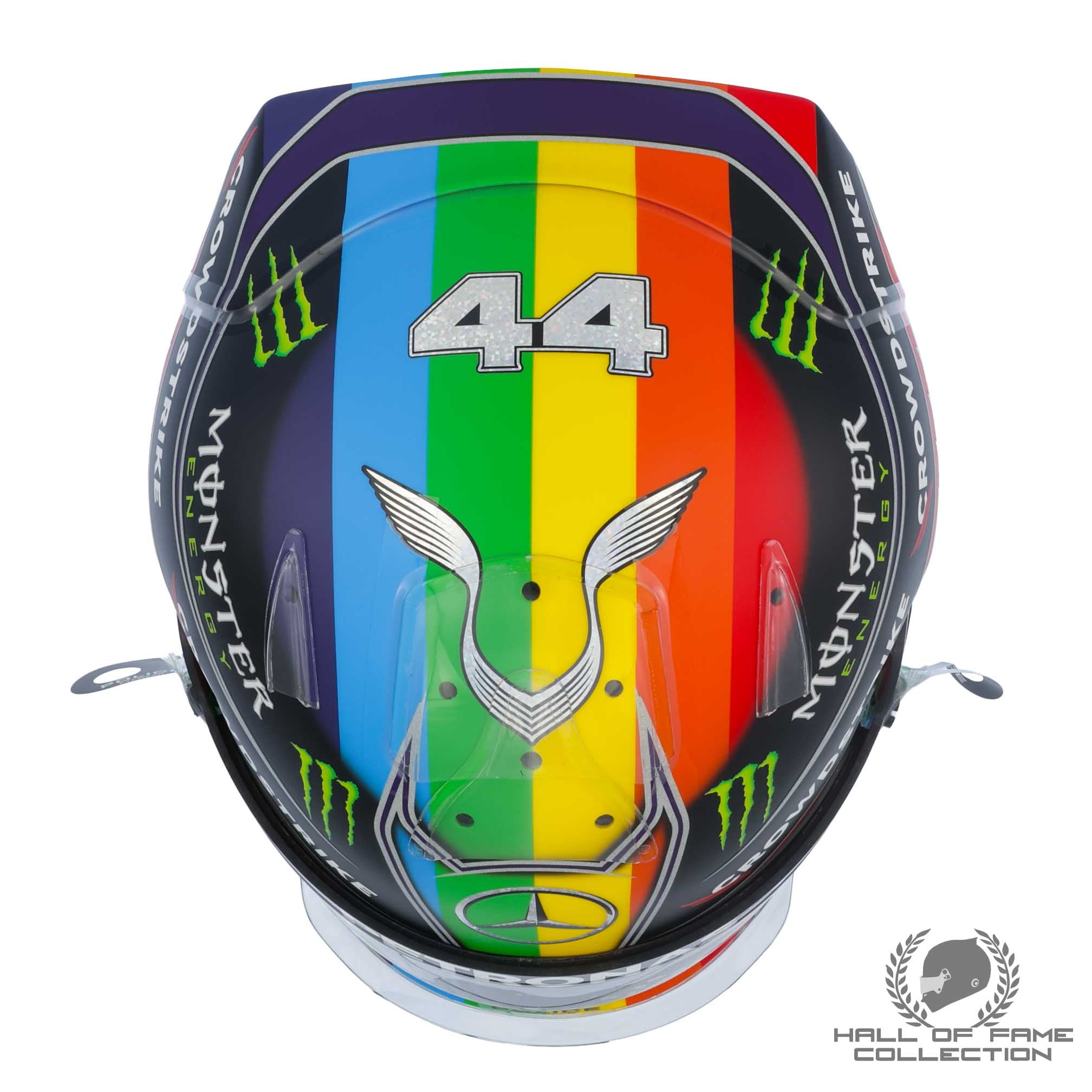 2021 Lewis Hamilton Signed Qatar/Saudi Arabian GP Replica Mercedes F1 Helmet