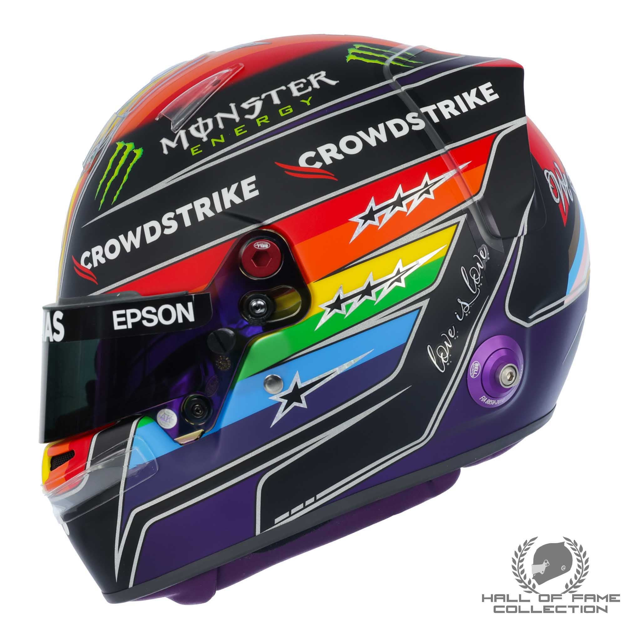 2021 Lewis Hamilton Signed Qatar/Saudi Arabian GP Replica Mercedes F1 Helmet