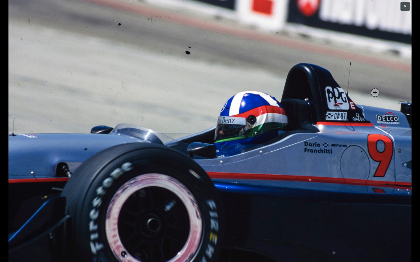 1997 Dario Franchitti Signed Toronto Race Used Hogan Racing CART Visor