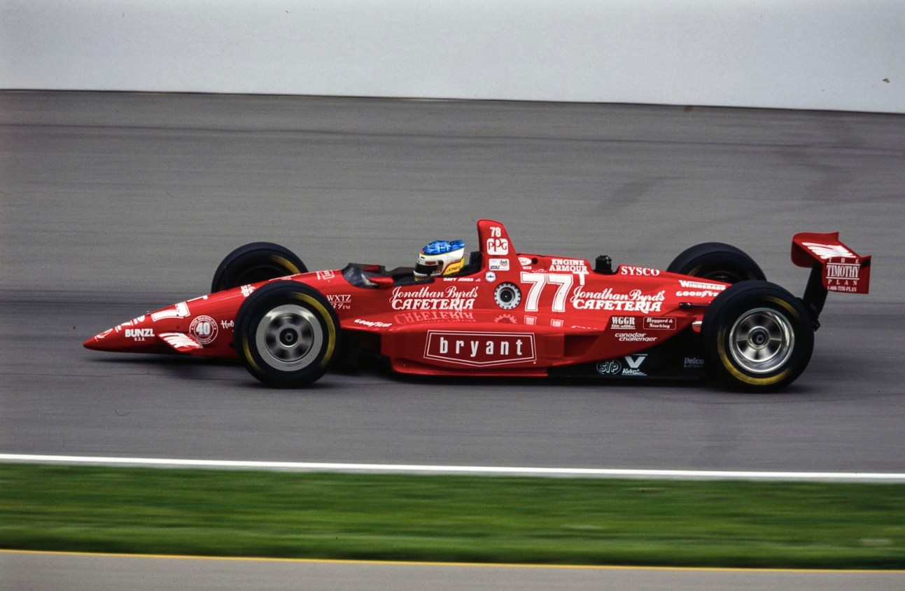 1995 Davy Jones Signed Indy 500 Race Used Dick Simon Racing IndyCar Visor