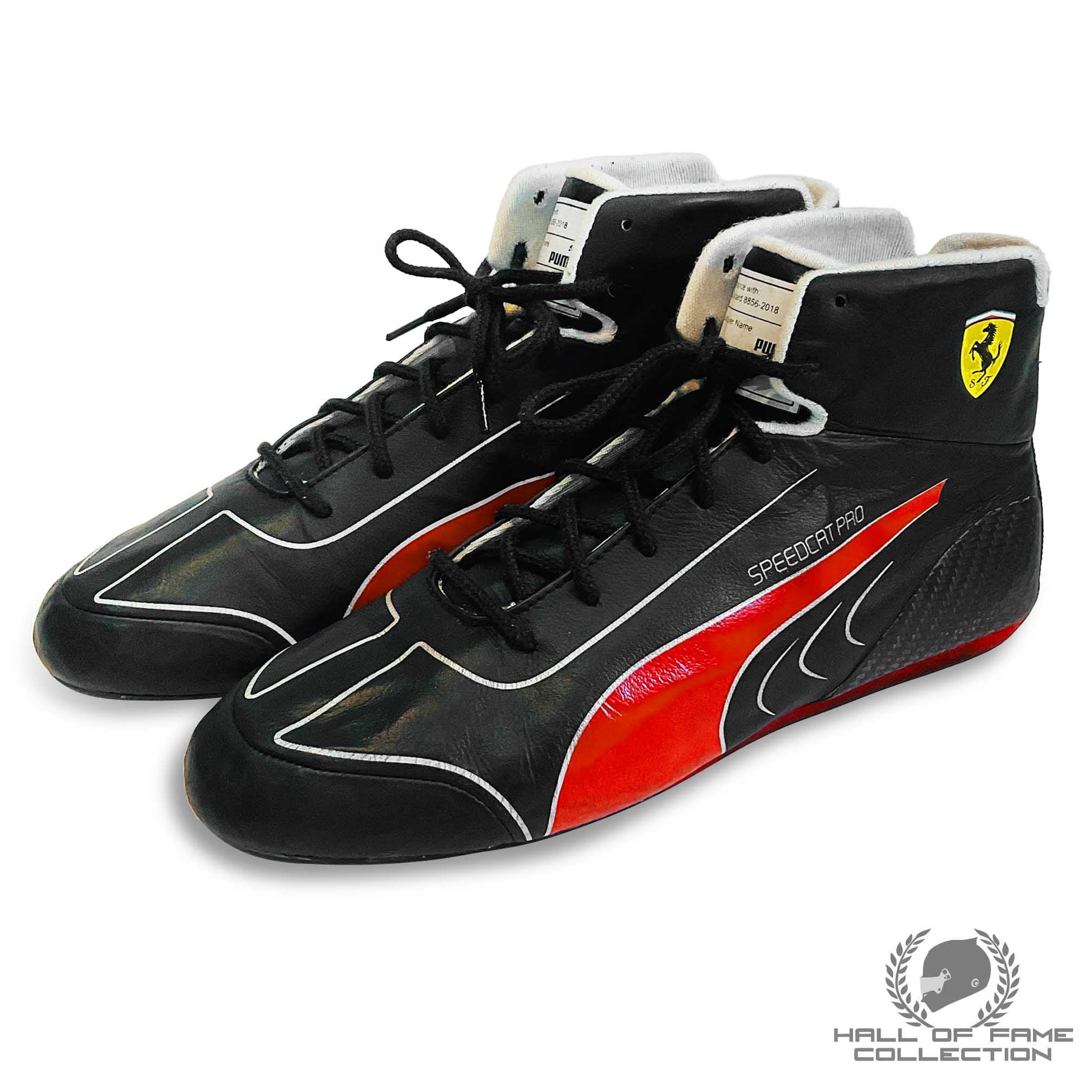 2022 Charles Leclerc Race Used Scuderia Ferrari F1 Boots