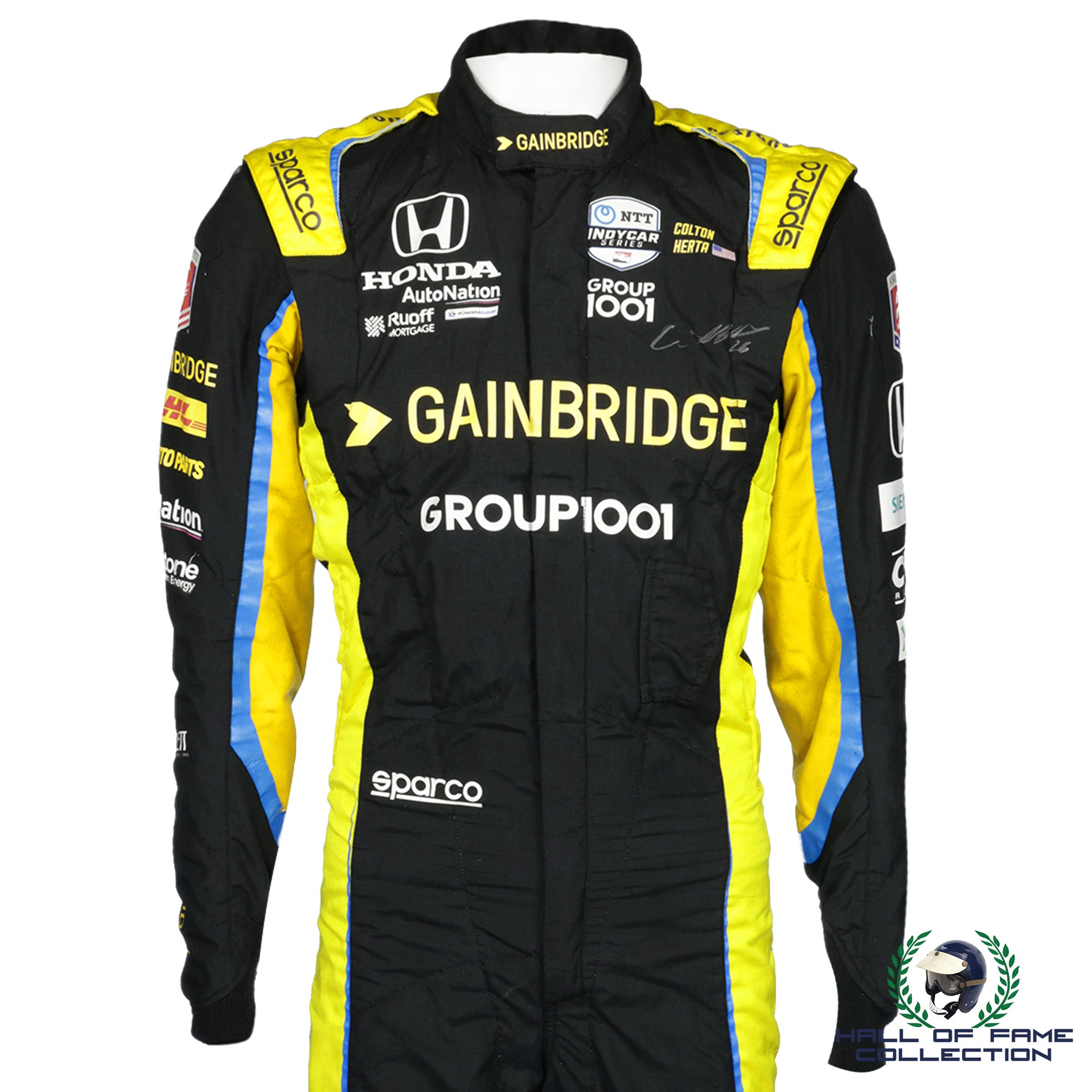 2022 Colton Herta Signed Race Used Andretti Autosport IndyCar Suit