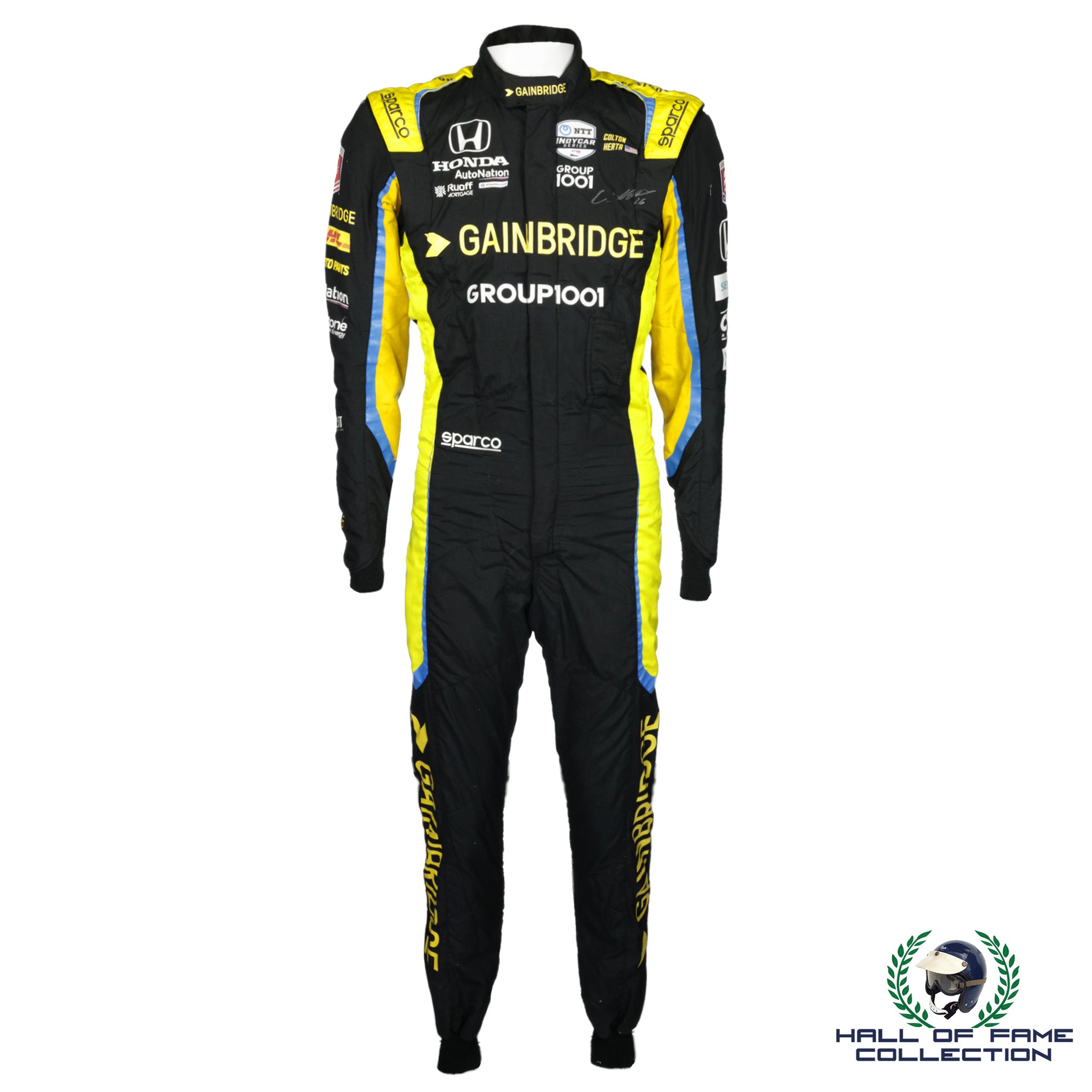 2022 Colton Herta Signed Race Used Andretti Autosport IndyCar Suit