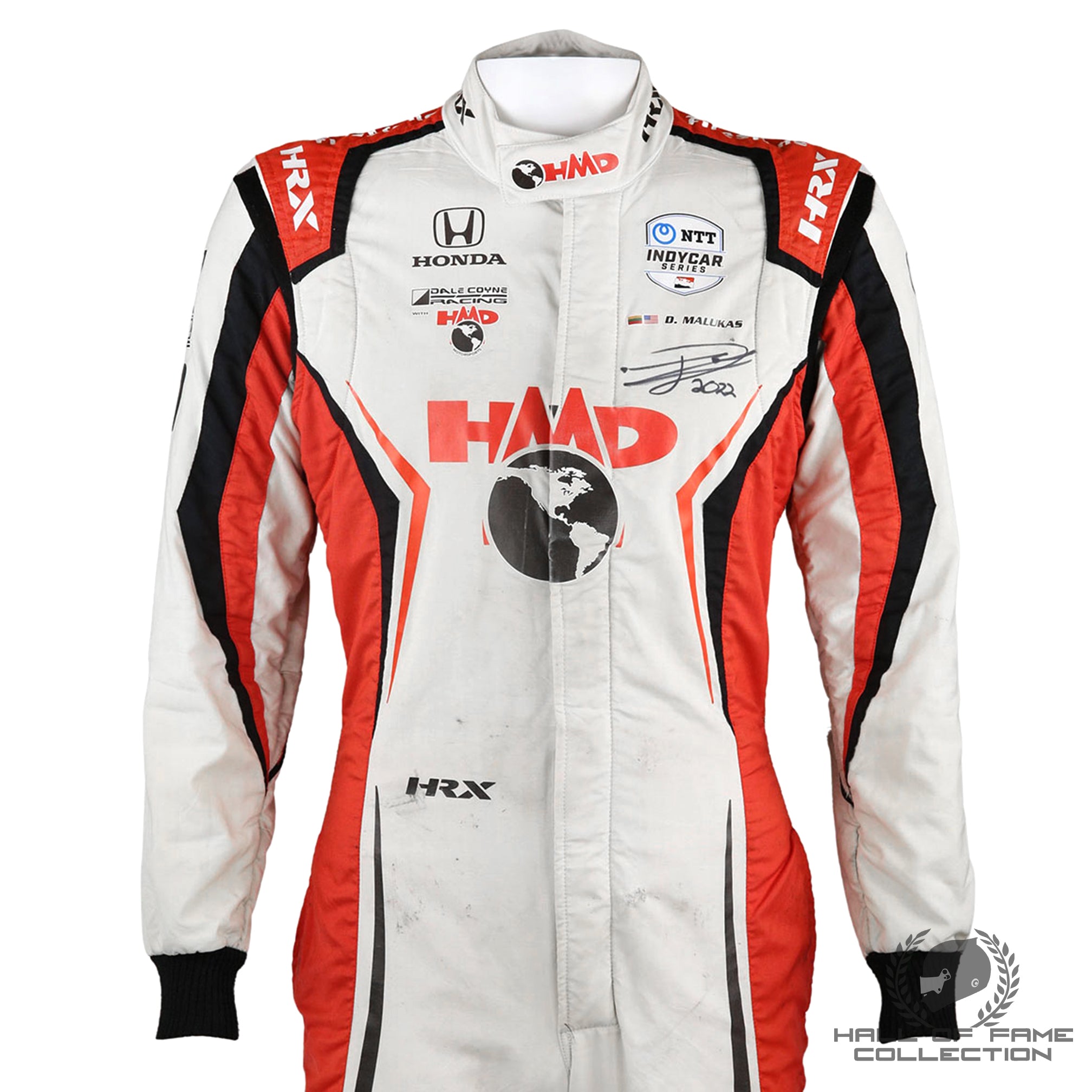 2022 David Malukas Signed Race Used Dale Coyne Rookie IndyCar Suit