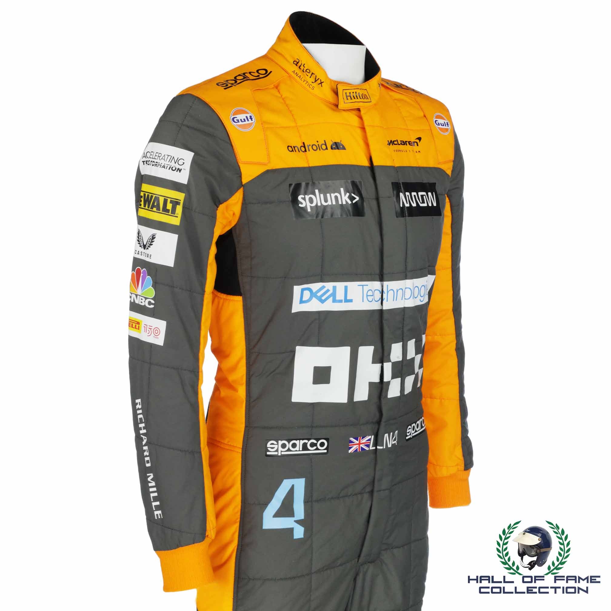 2022 Lando Norris Signed Azerbaijan Grand Prix Used McLaren F1 Suit