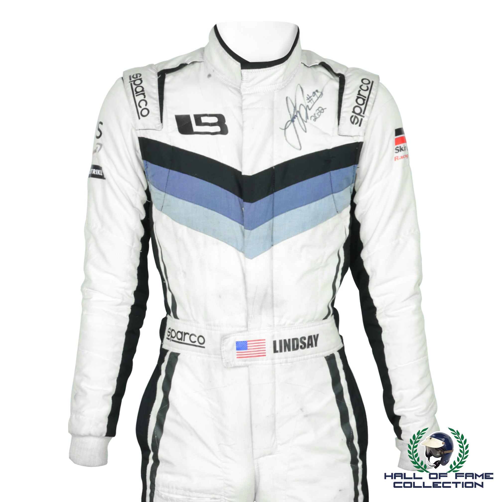 2022 Lindsay Brewer Signed Race Used Indy Pro 2000 Rookie Season Suit