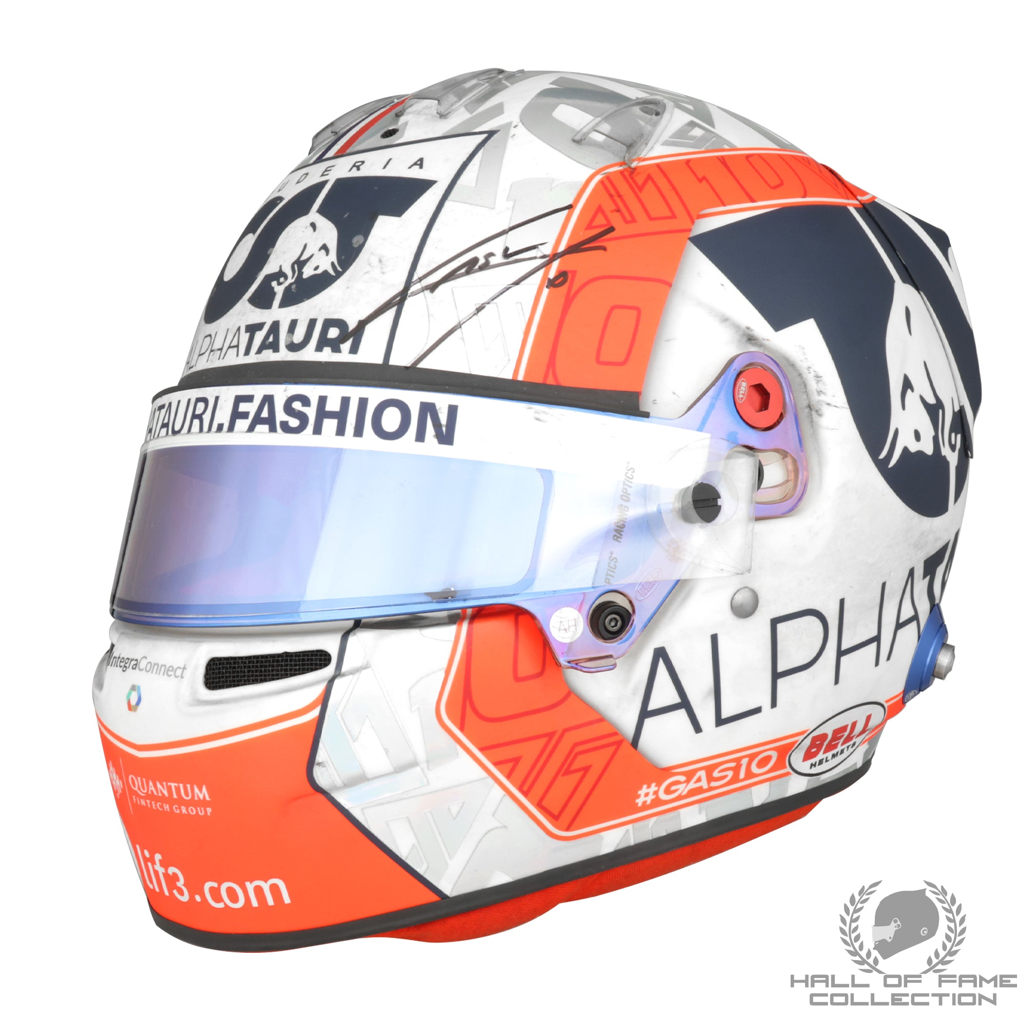 2022 Pierre Gasly Signed Brazilian GP Race & Sprint Used Scuderia AlphaTauri F1 Helmet