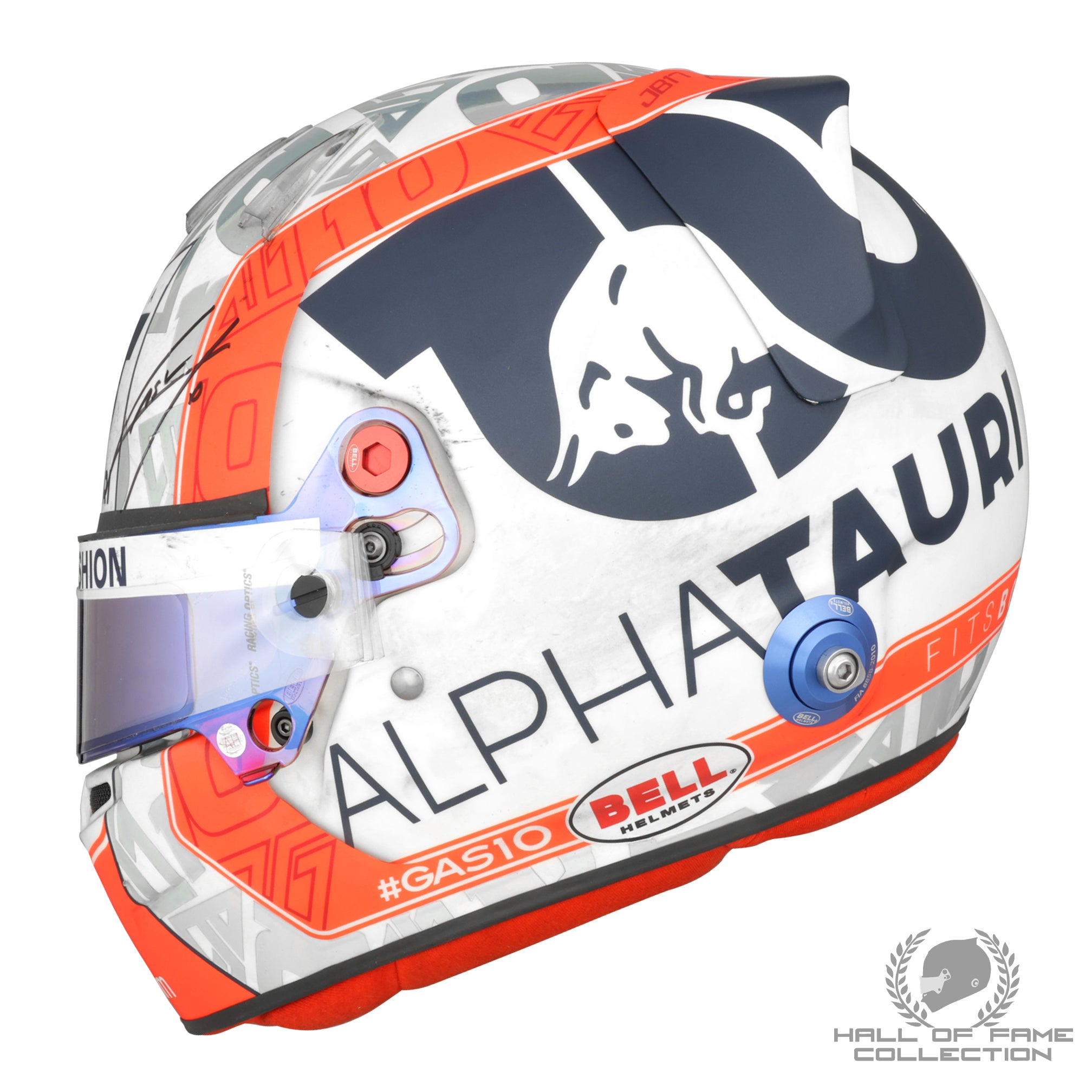 2022 Pierre Gasly Signed Brazilian GP Race & Sprint Used Scuderia AlphaTauri F1 Helmet
