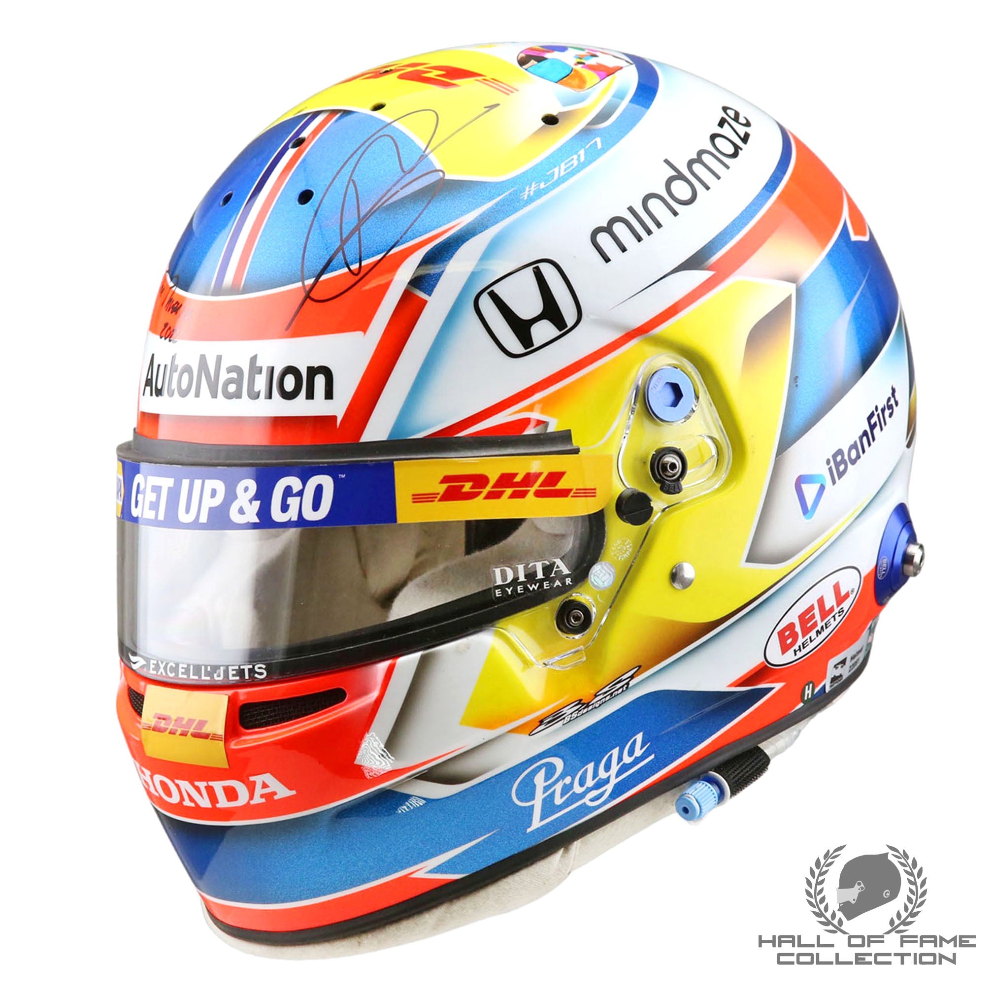 2022 Romain Grosjean Race Used Andretti Autosport IndyCar Helmet