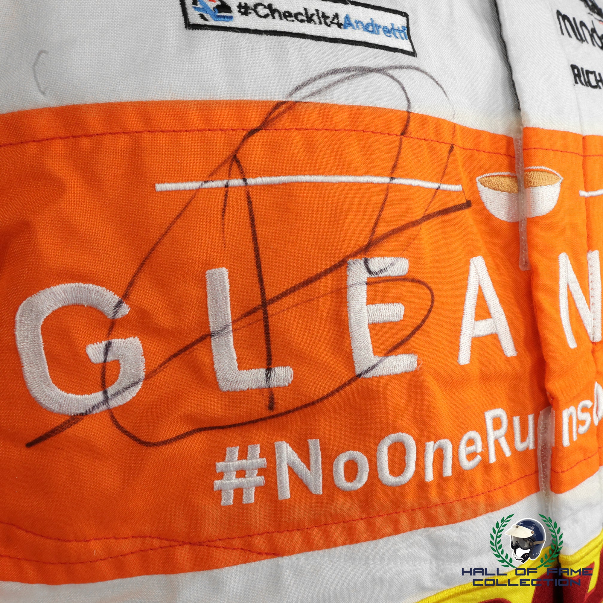 2022 Romain Grosjean Signed GP of Indianapolis Race Used Andretti Autosport IndyCar Suit