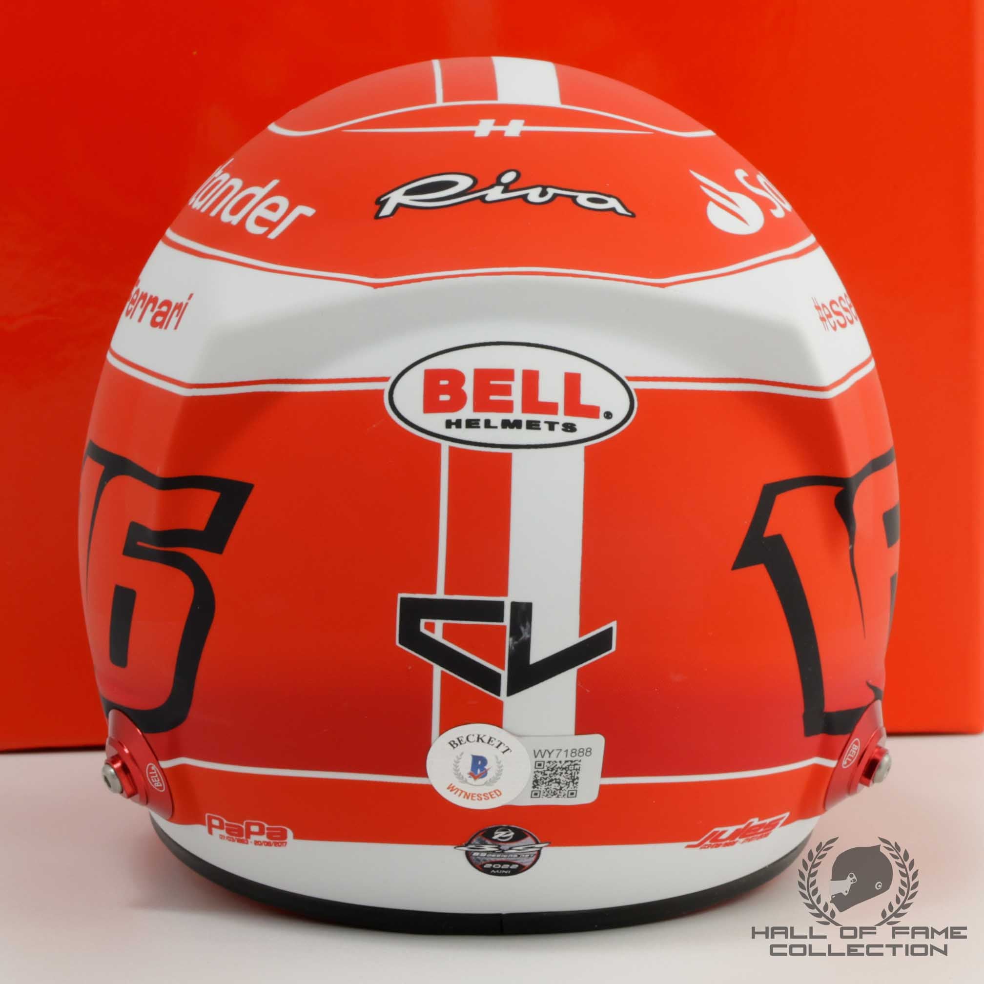 2022 Charles Leclerc Signed Scuderia Ferrari 1:2 Scale F1 Helmet