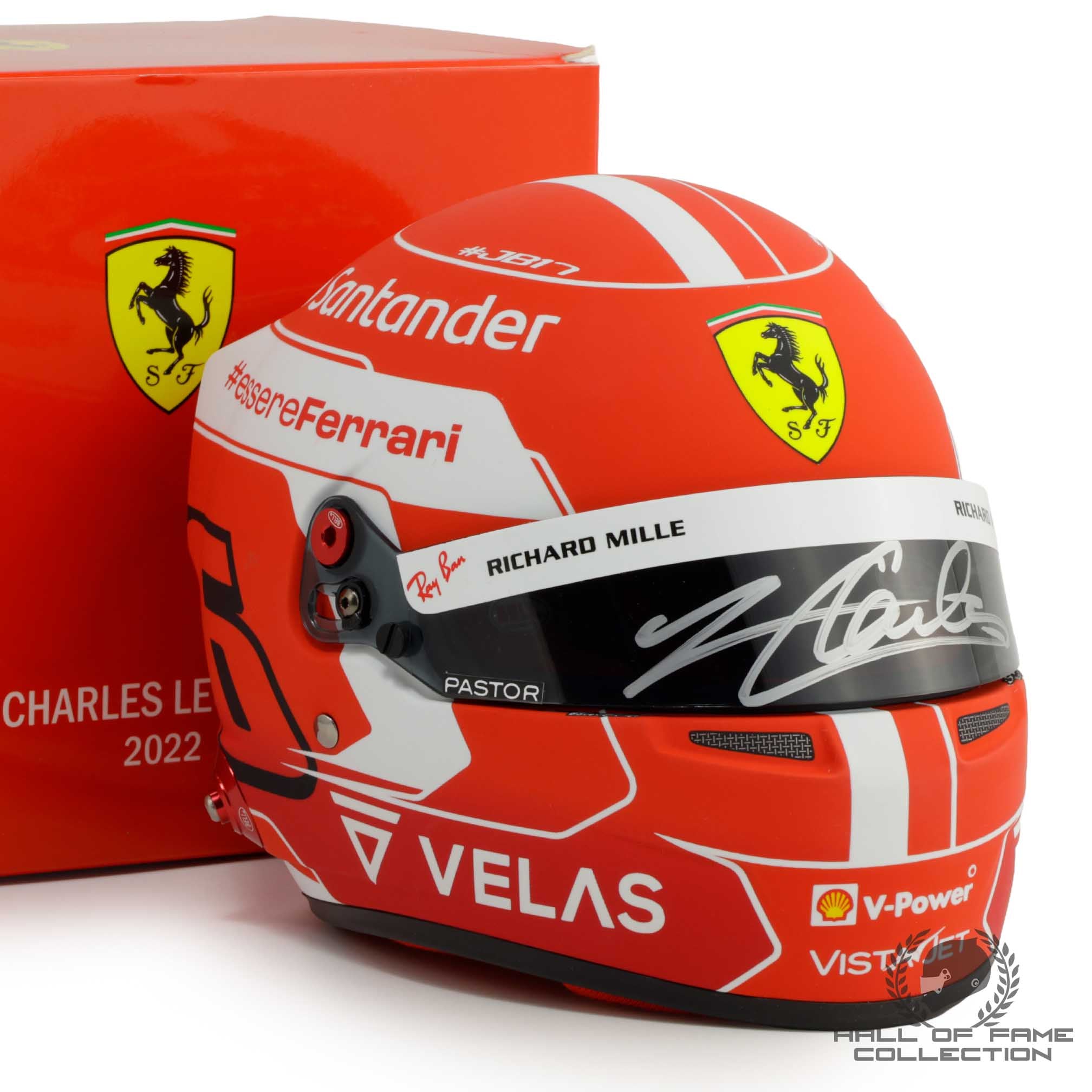 2022 Charles Leclerc Signed Scuderia Ferrari 1:2 Scale F1 Helmet