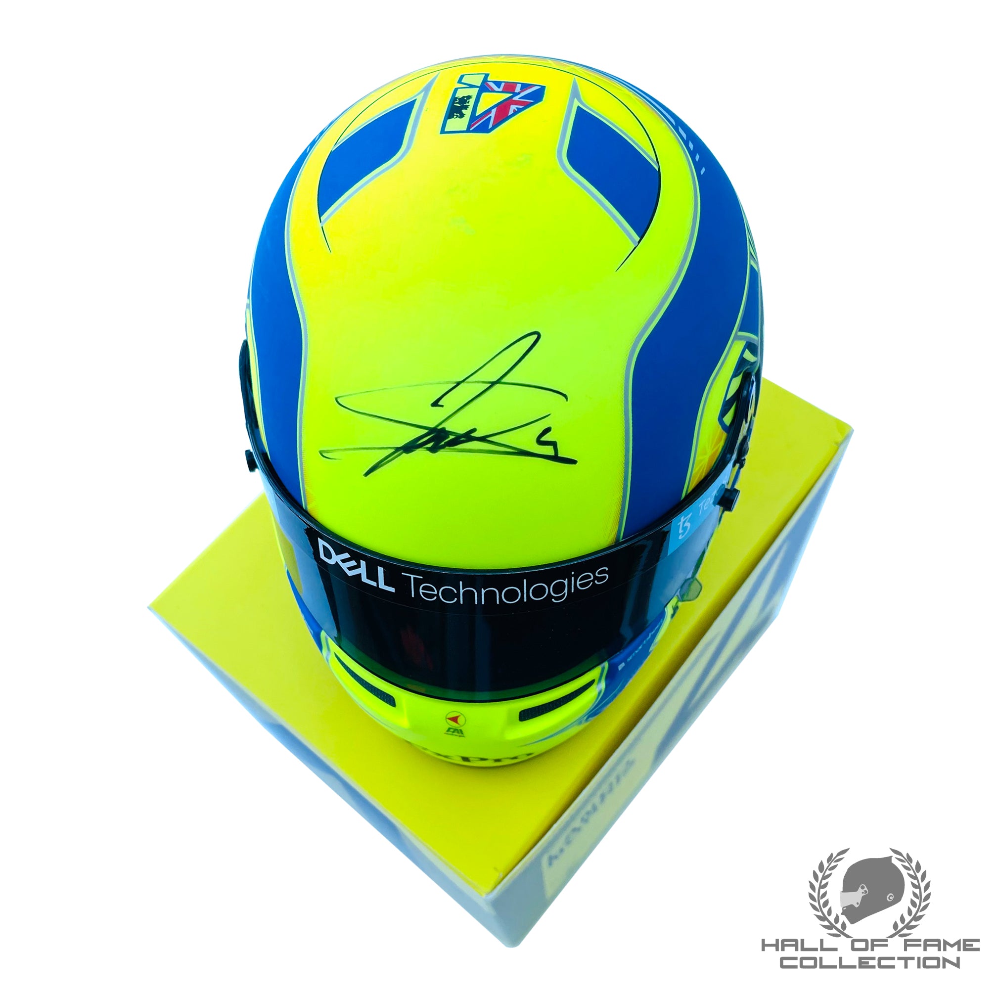 2022 Lando Norris Signed 1/2 Scale Bell McLaren F1 Helmet