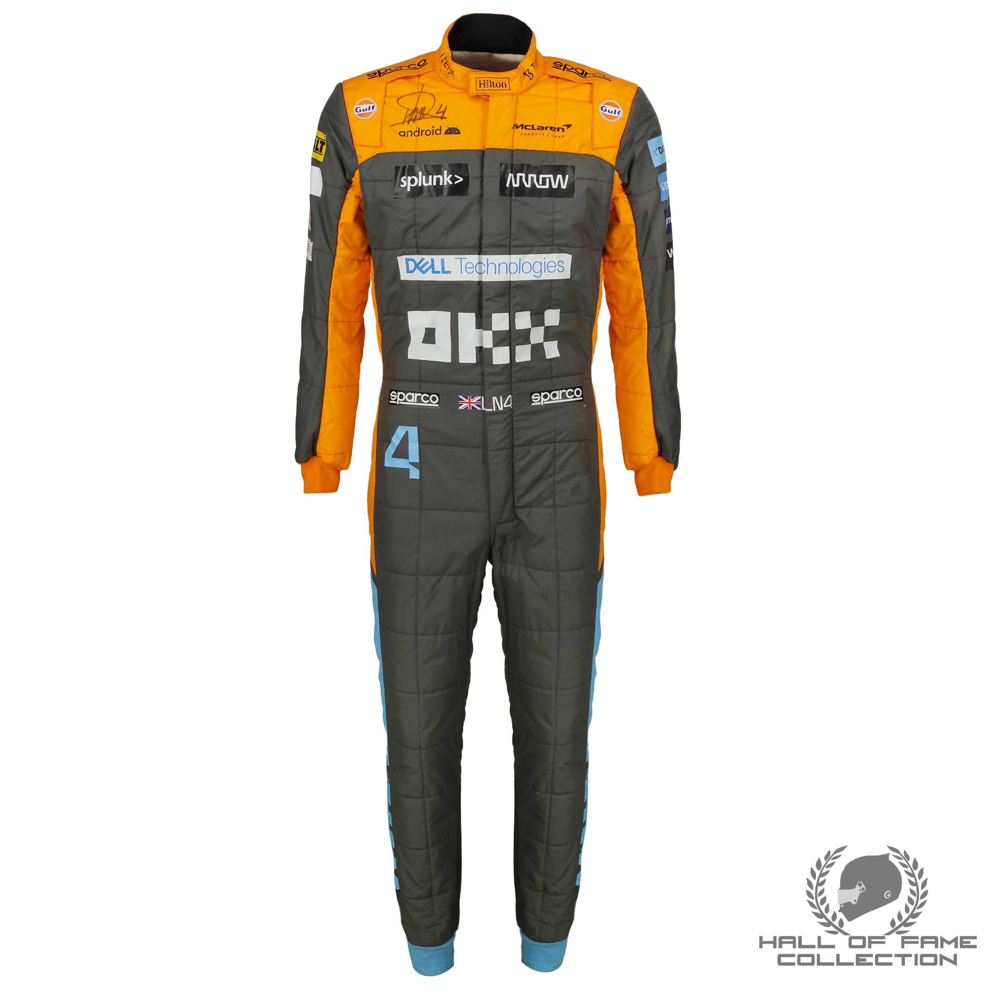 2022 Lando Norris Signed Race Used McLaren F1 Suit