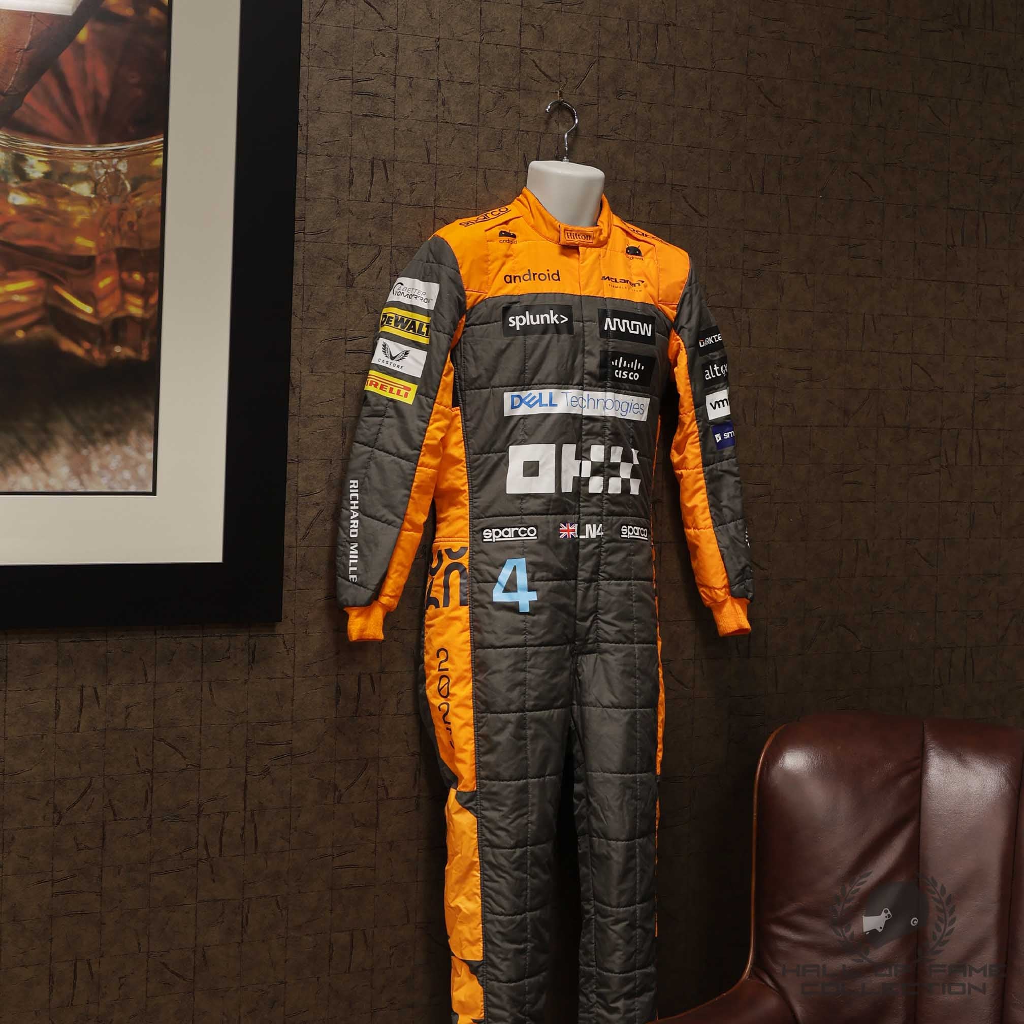 2023 Lando Norris Signed McLaren Original Worn F1 Suit - Charity Auction