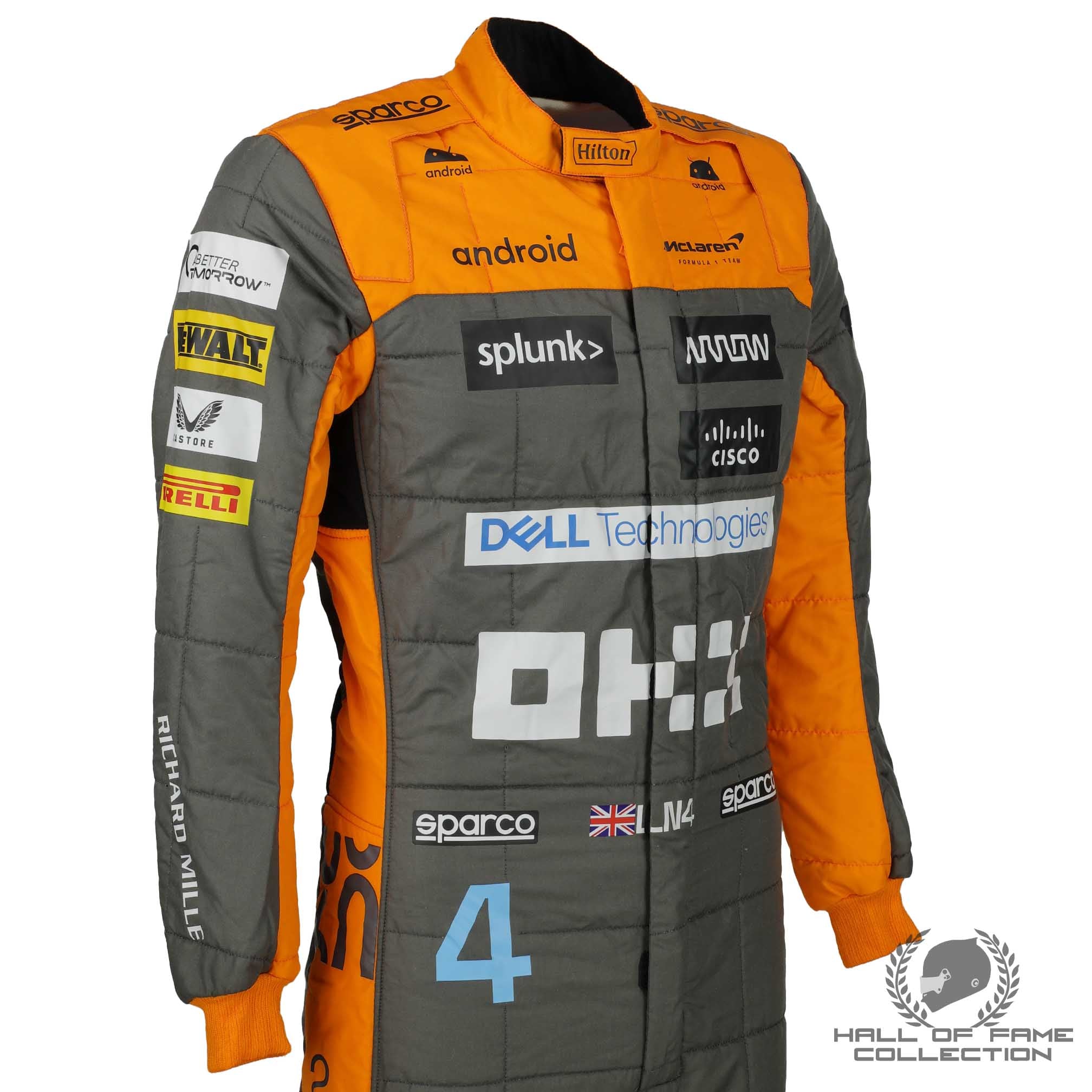 2023 Lando Norris Signed McLaren Original Worn F1 Suit - Charity Auction