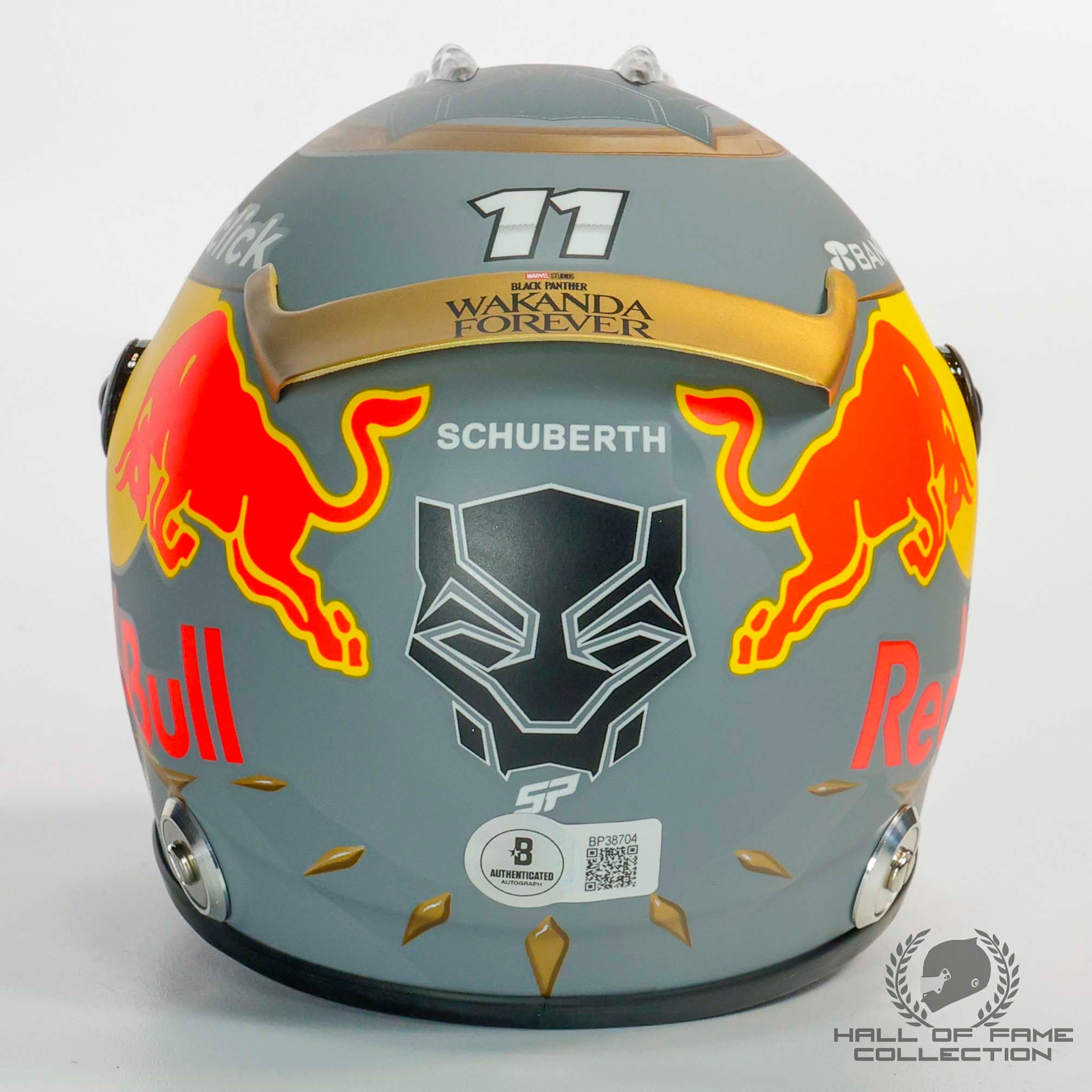 2022 Sergio Perez Signed Brazil GP Red Bull Racing 1:2 Scale F1 Helmet
