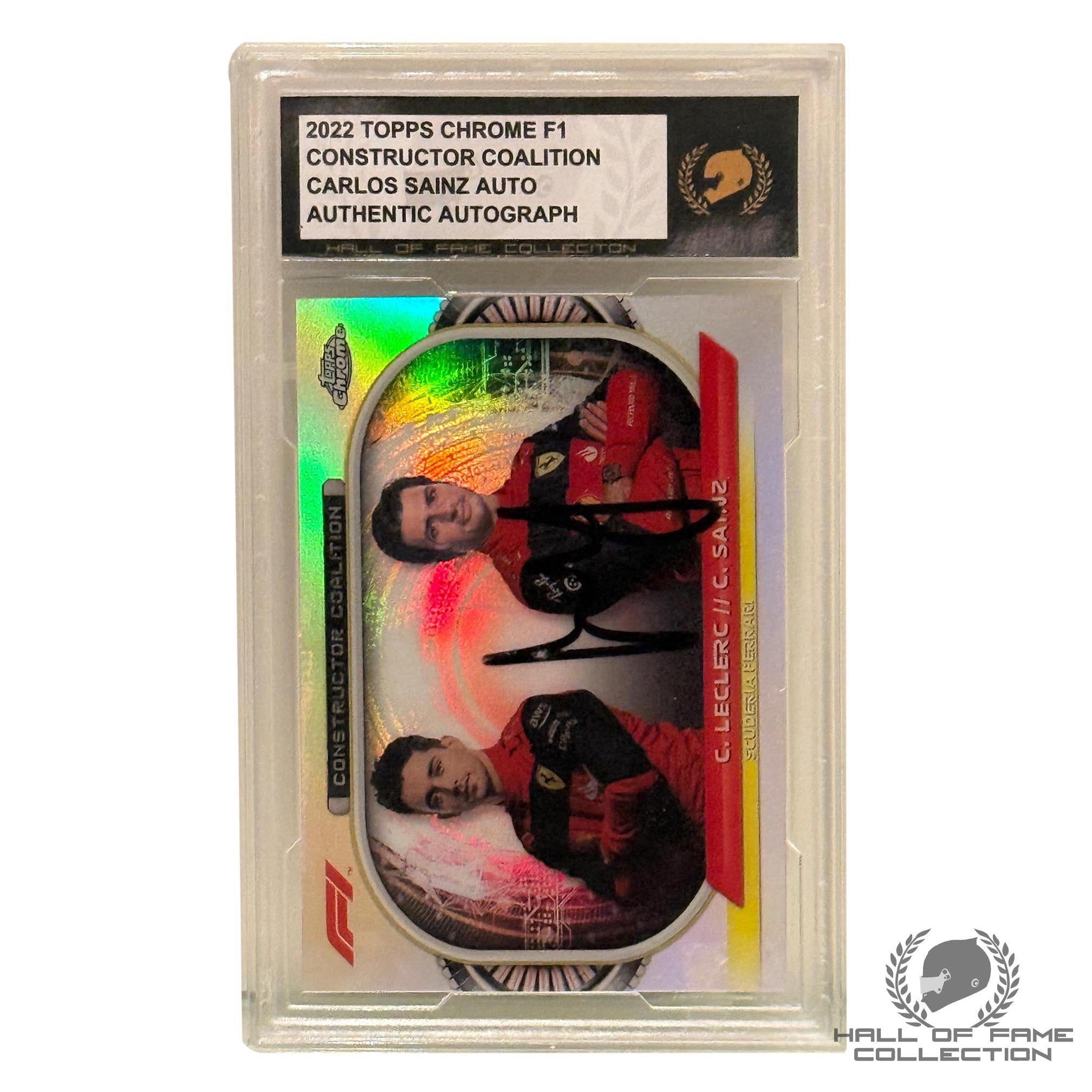 2022 Topps Formula 1 Constructor Coalition Carlos Sainz Authentic Autograph Card