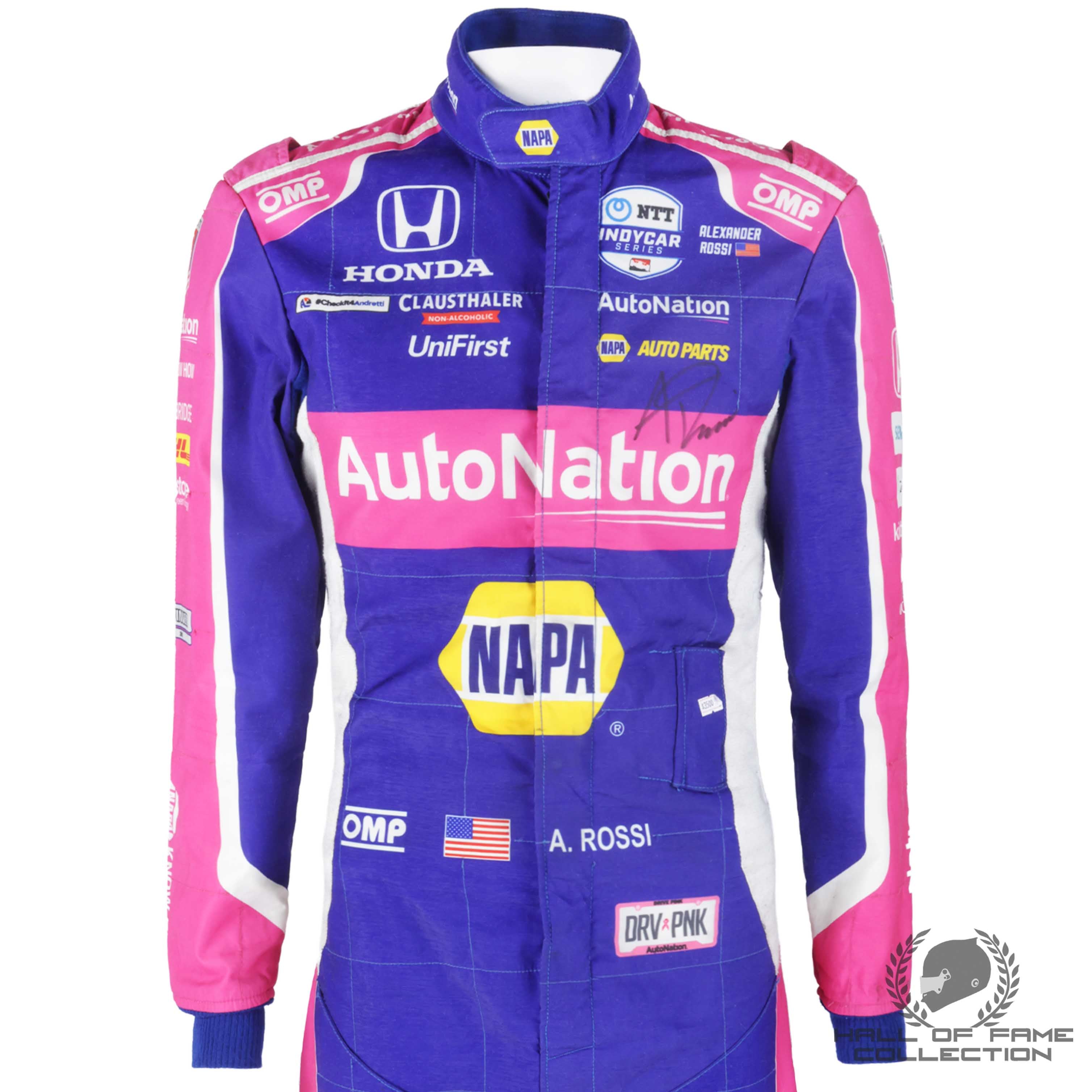 2022 Alexander Rossi Race Used Andretti Autosport IndyCar Suit