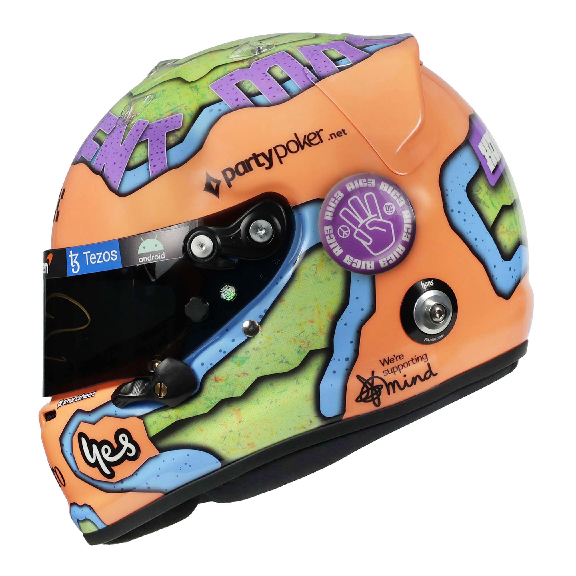 2022 Daniel Ricciardo Signed Official Promo McLaren F1 Helmet