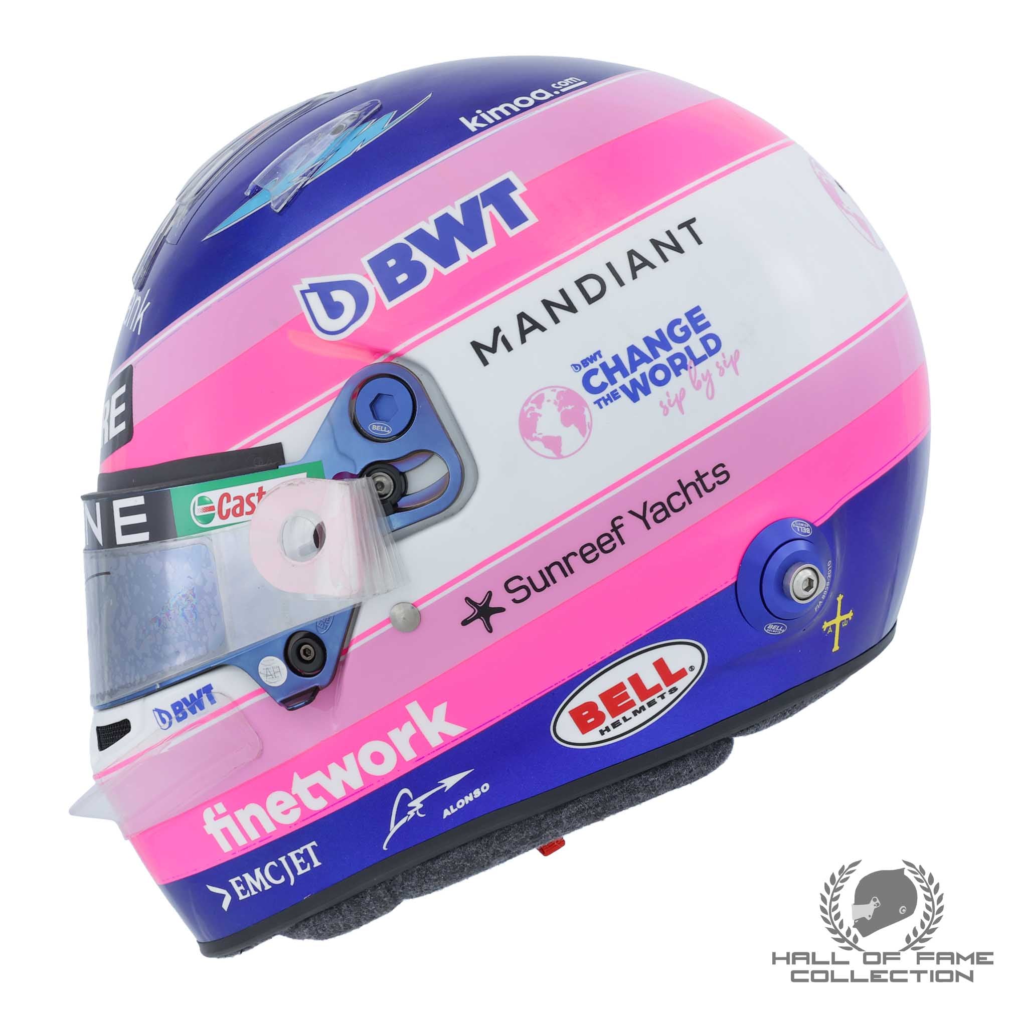 2022 Fernando Alonso Signed Used Alpine F1 Helmet