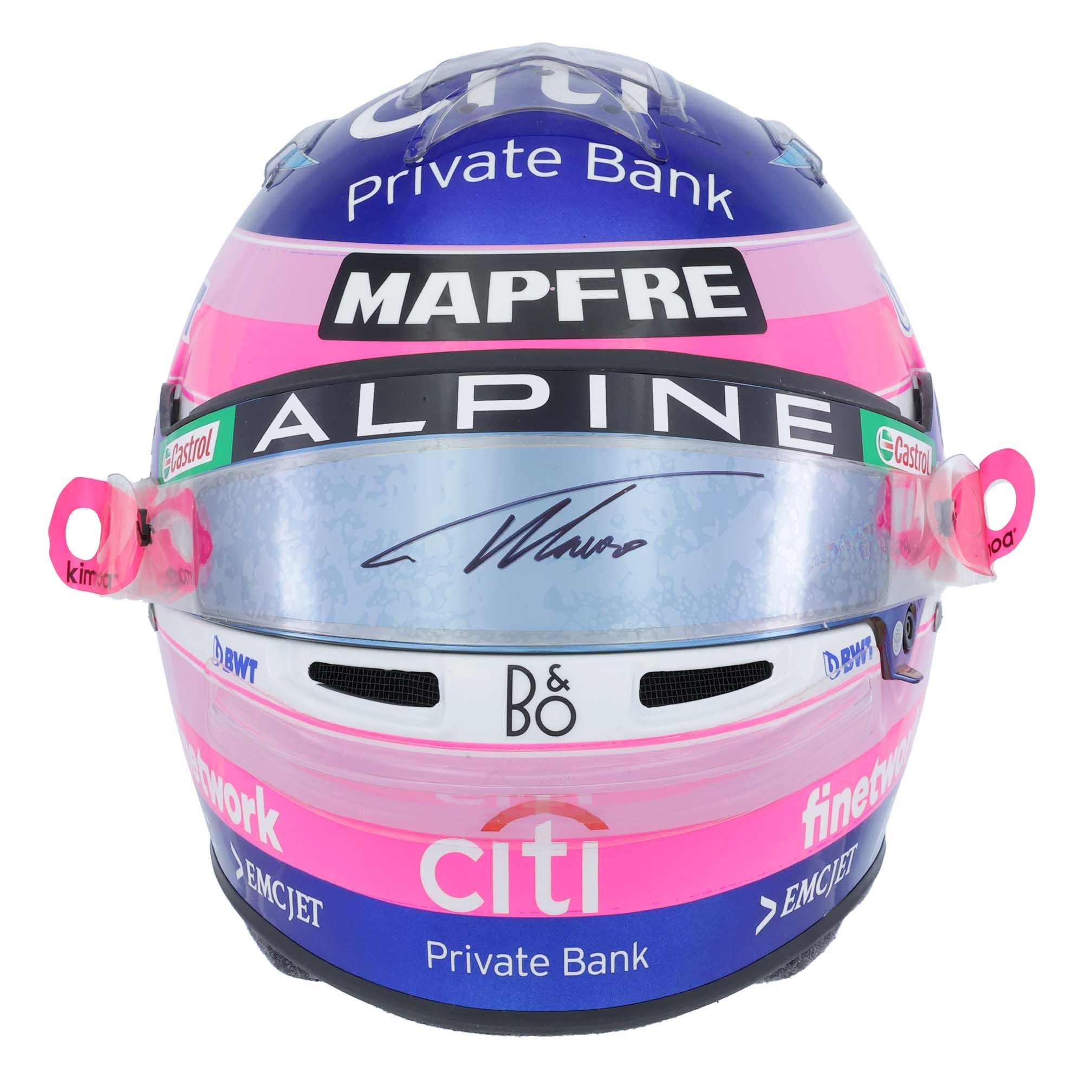 2022 Fernando Alonso Signed Used Alpine F1 Helmet