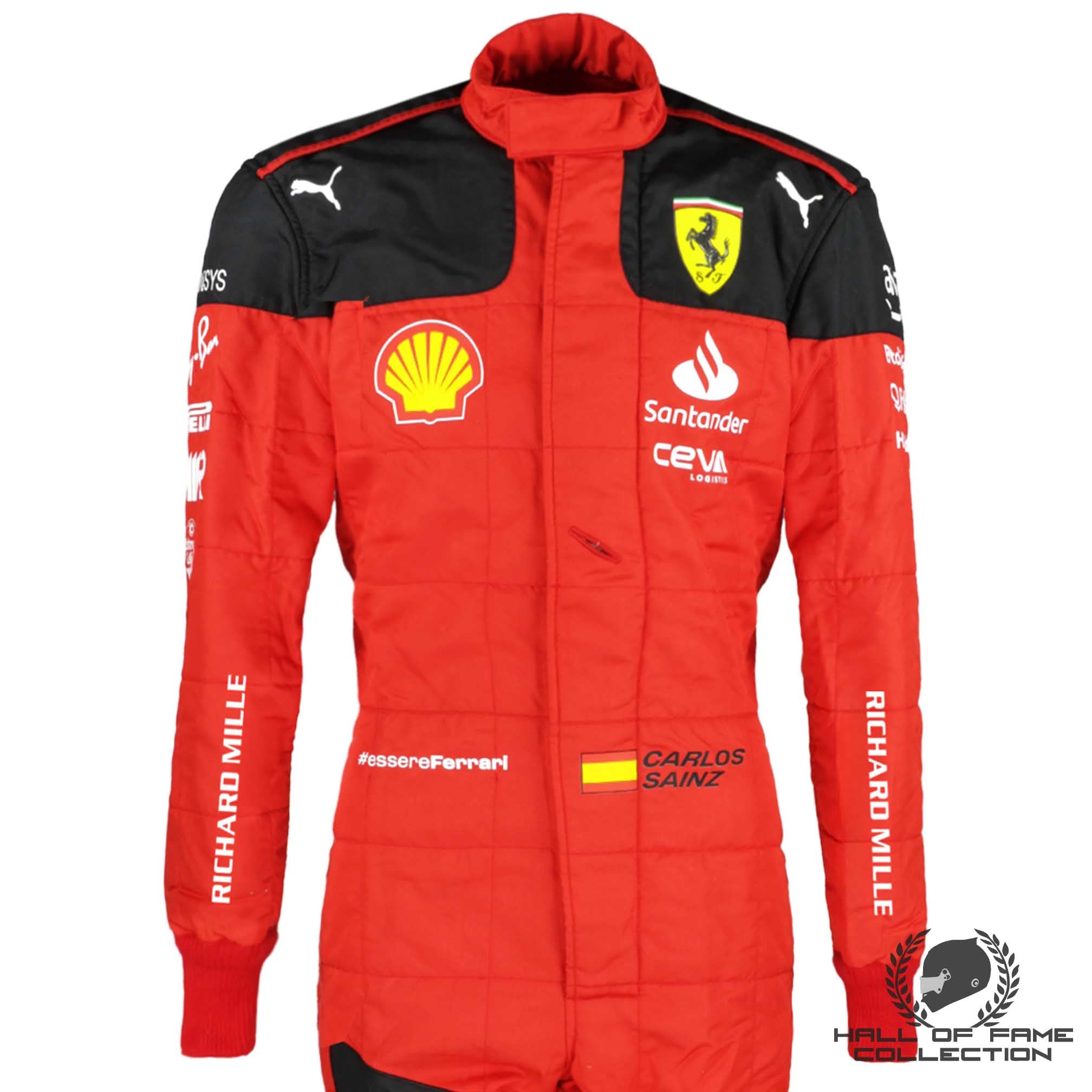 2023 Carlos Sainz Bahrain GP Used Scuderia Ferrari F1 Suit