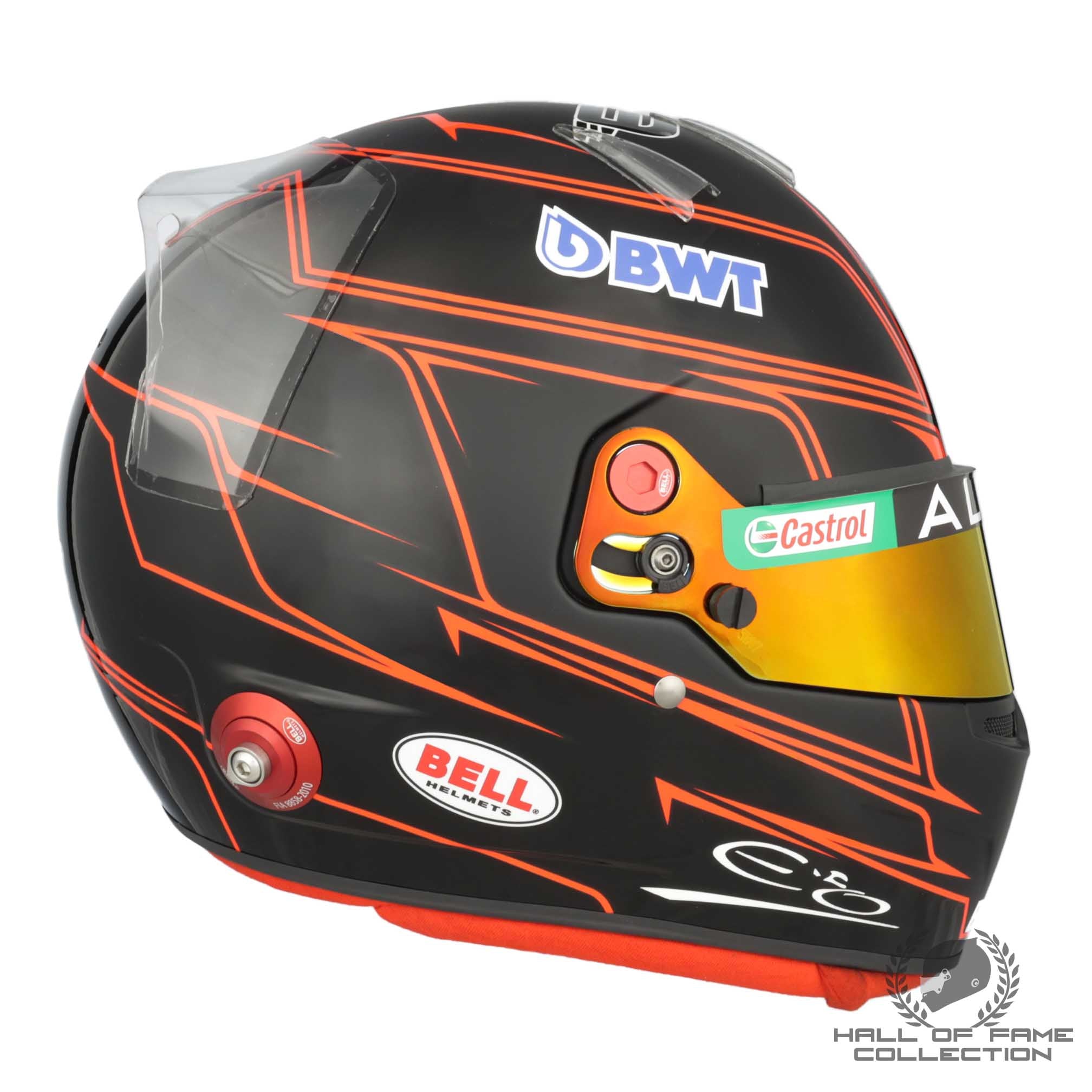 2023 Esteban Ocon Signed Used Bell HP77 Alpine F1 Helmet