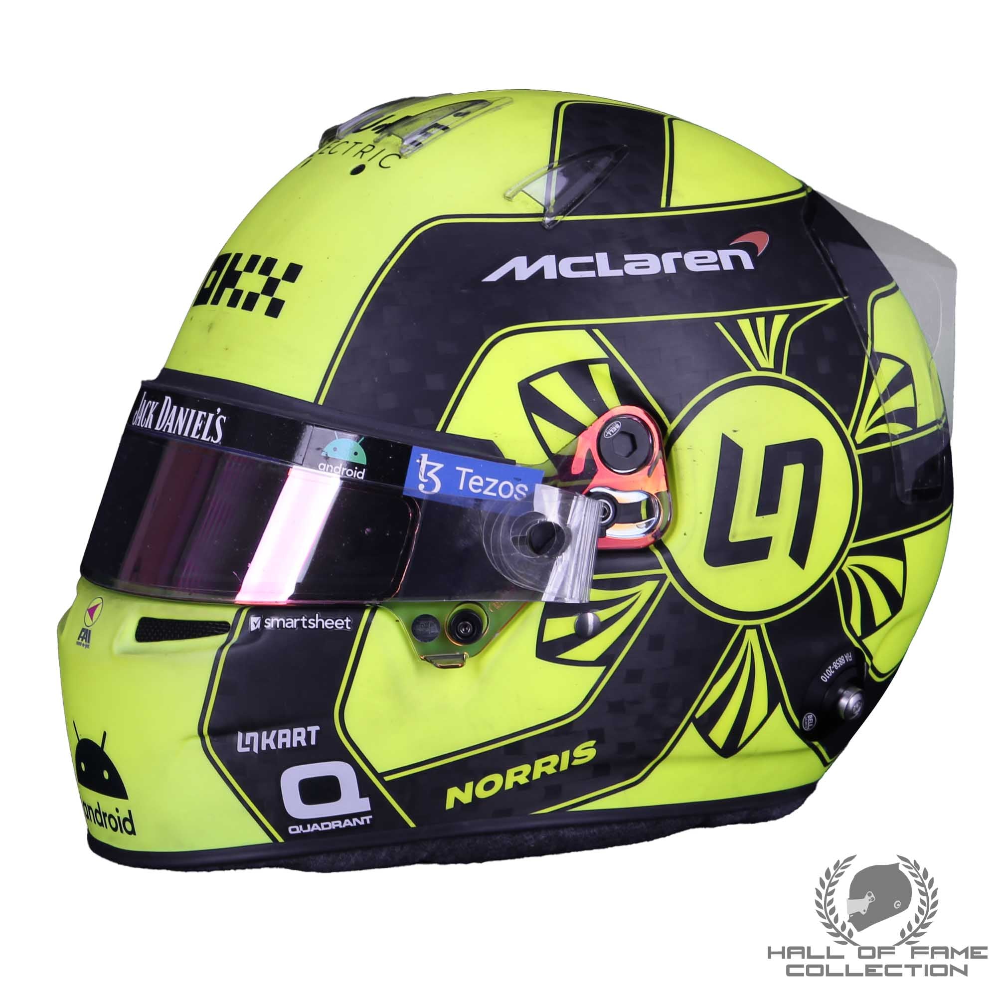 2023 Lando Norris Signed Australia GP Race Used McLaren F1 Helmet