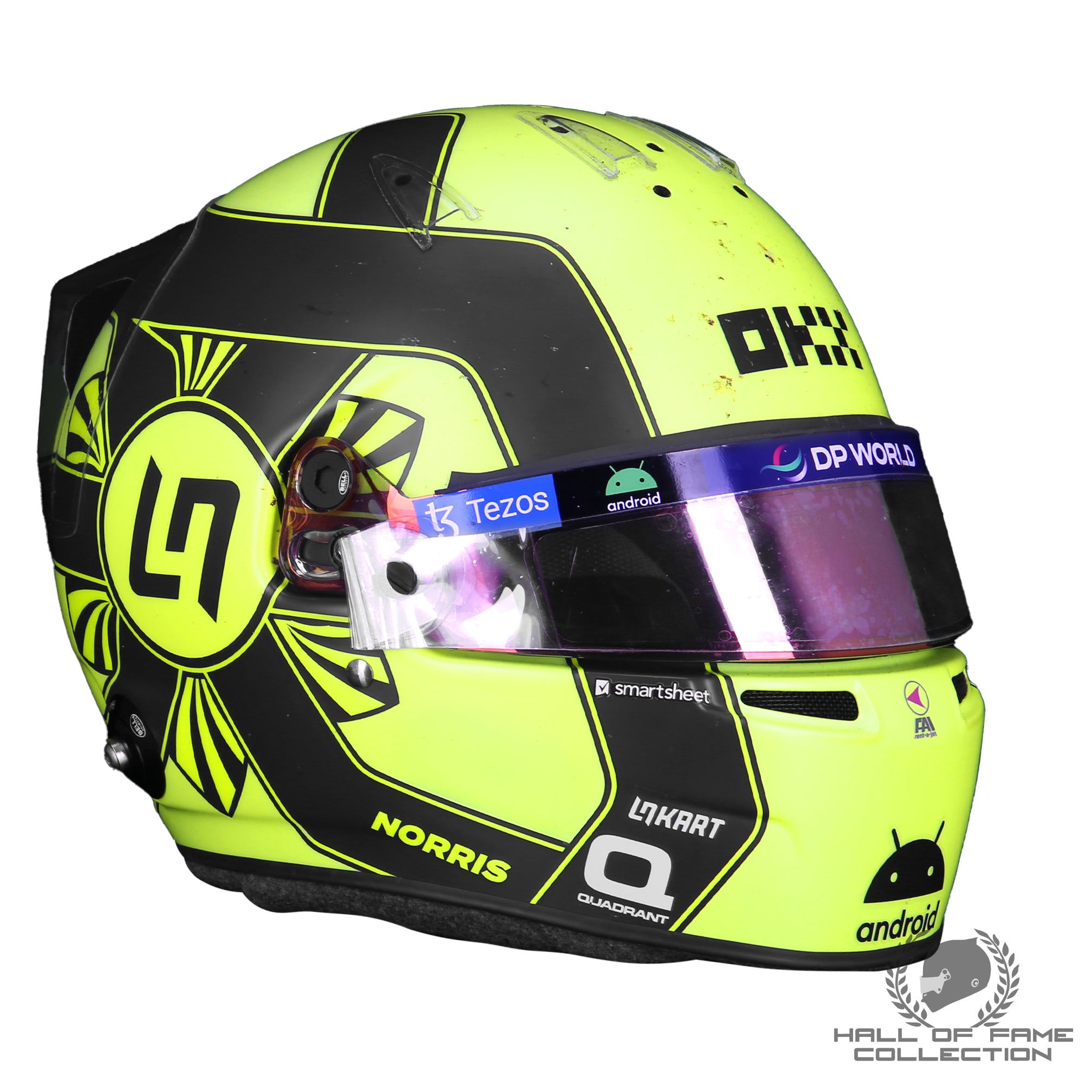 2023 Lando Norris Signed Original Used McLaren F1 Helmet