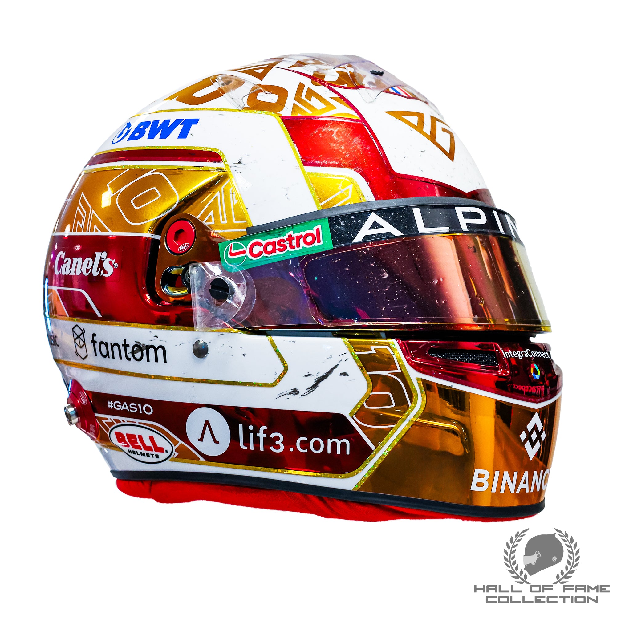 2023 Pierre Gasly Signed Race Used Mexican GP Alpine F1 Helmet