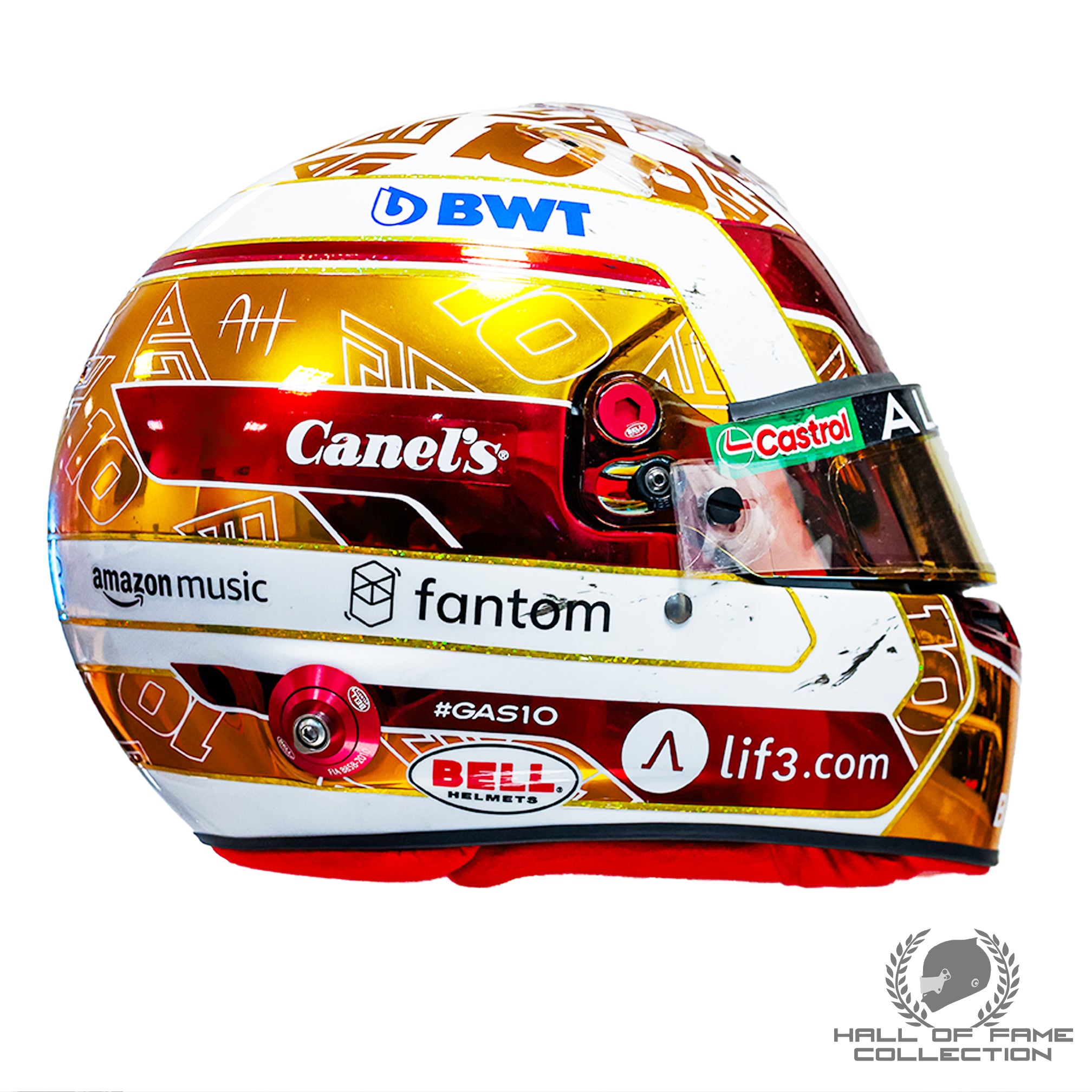 2023 Pierre Gasly Signed Race Used Mexican GP Alpine F1 Helmet