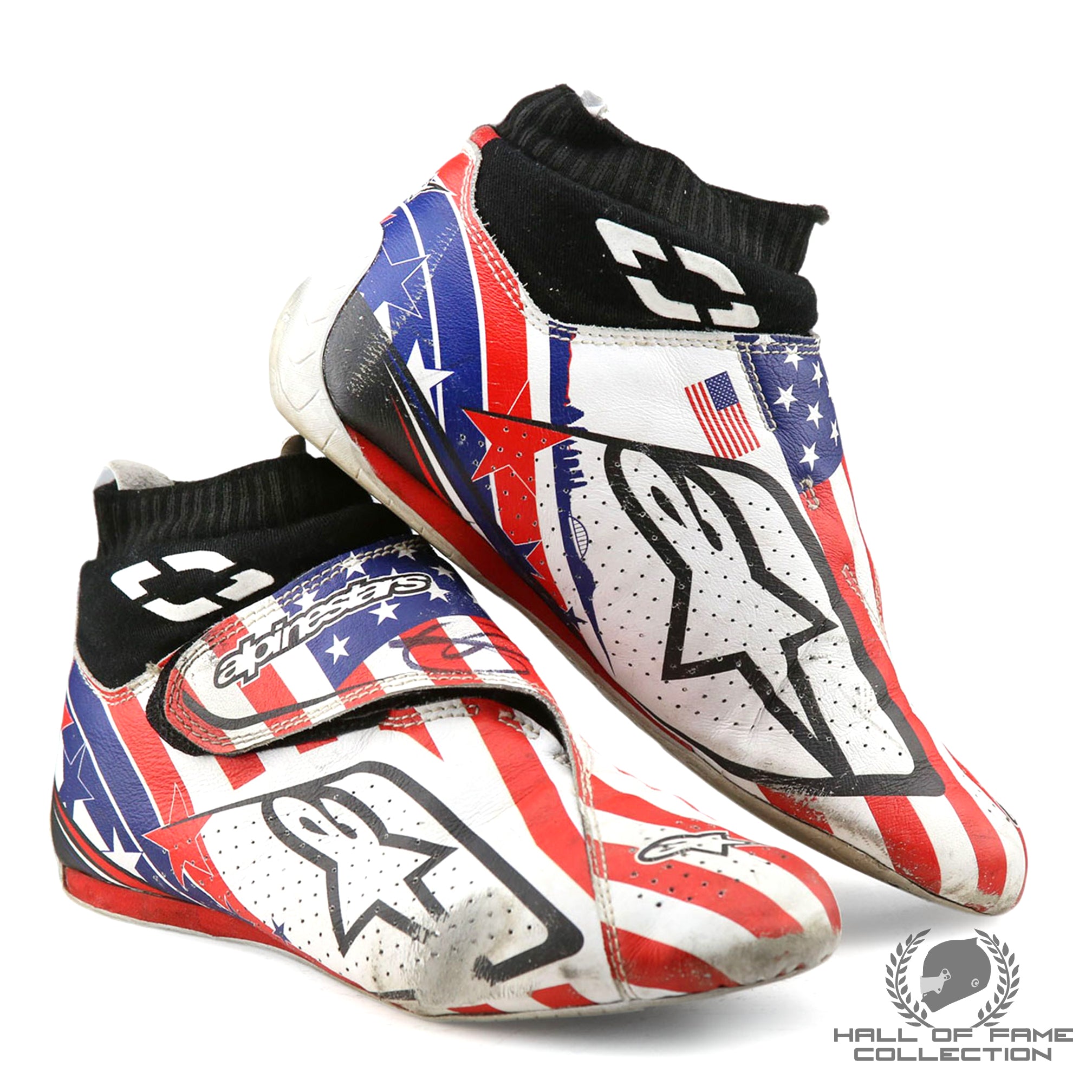2023 Romain Grosjean Signed Race Used Andretti Autosport IndyCar Boots