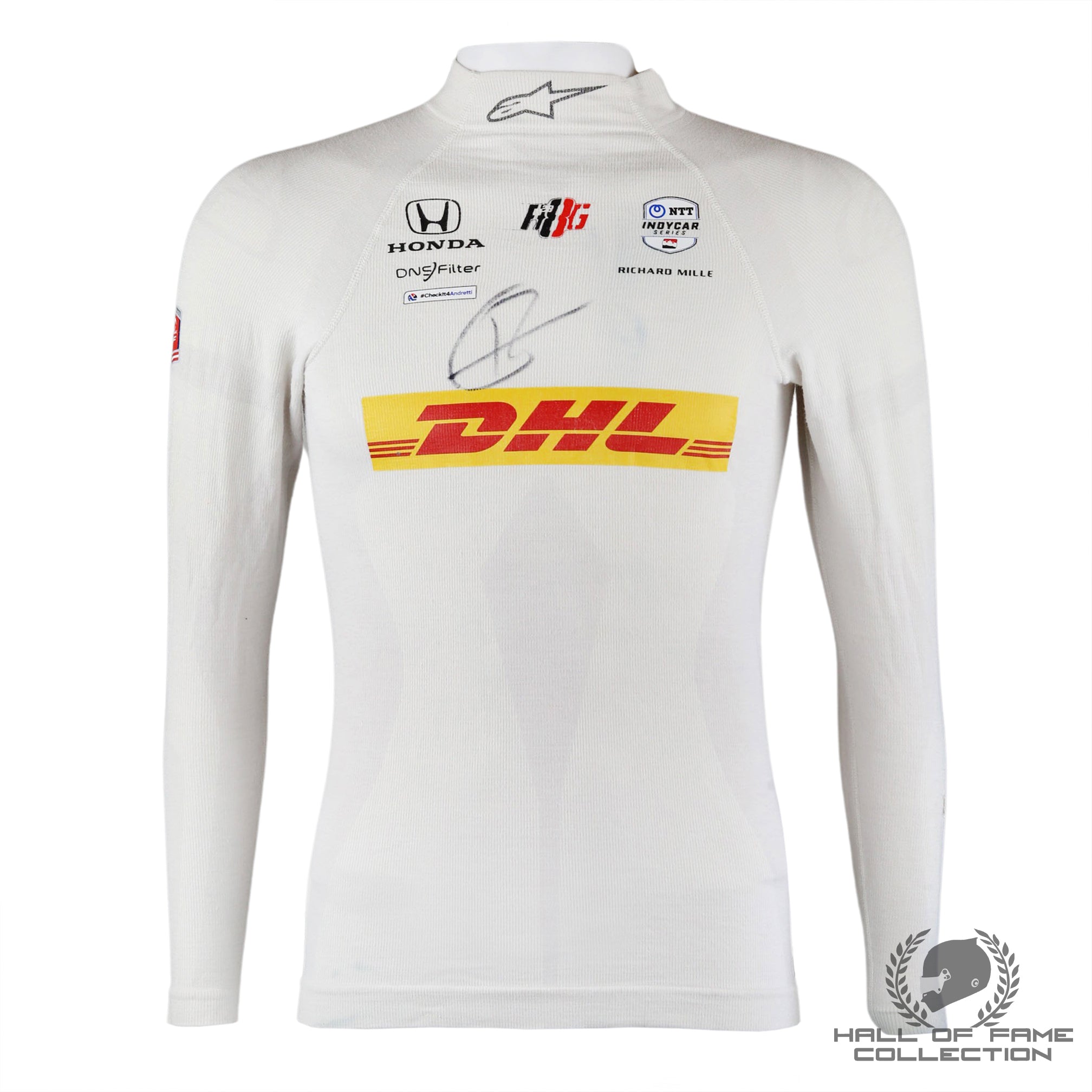 2023 Romain Grosjean Signed Andretti Autosport IndyCar DHL Nomex