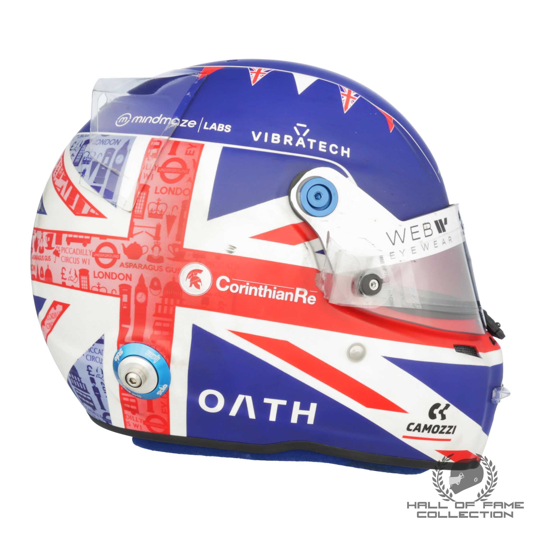 2023 Valtteri Bottas Signed British GP Special Race Used Alfa Romeo F1 Helmet