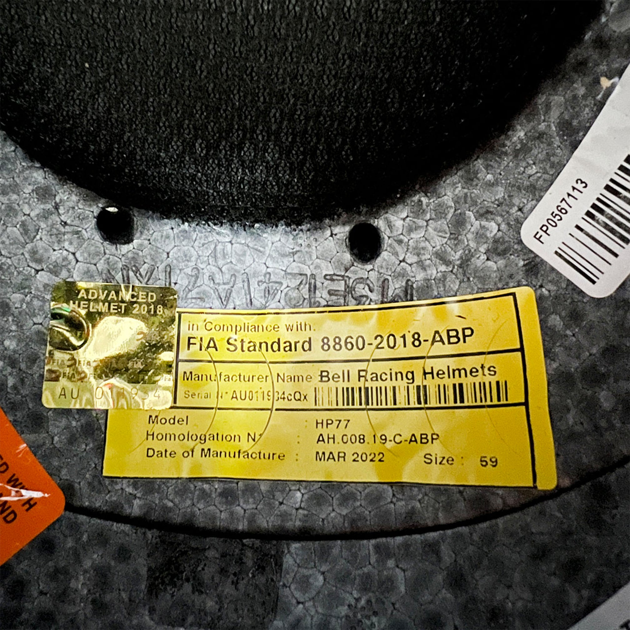 2023 Alexander Rossi Signed Race Used McLaren IndyCar Helmet