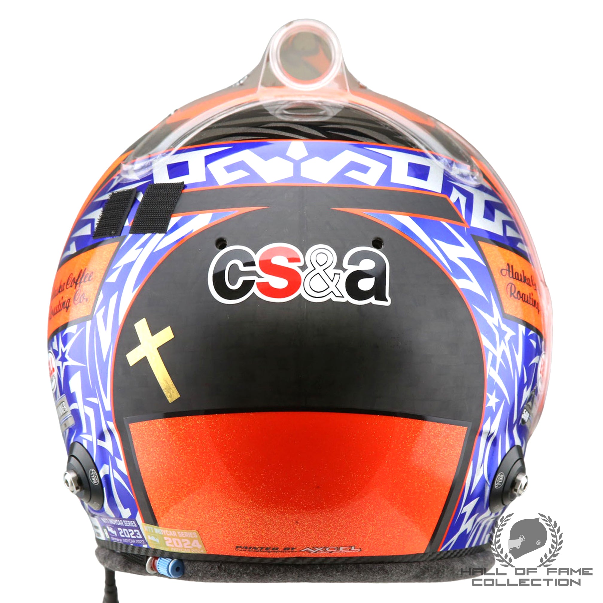 2023 Alexander Rossi Signed Race Used McLaren IndyCar Helmet