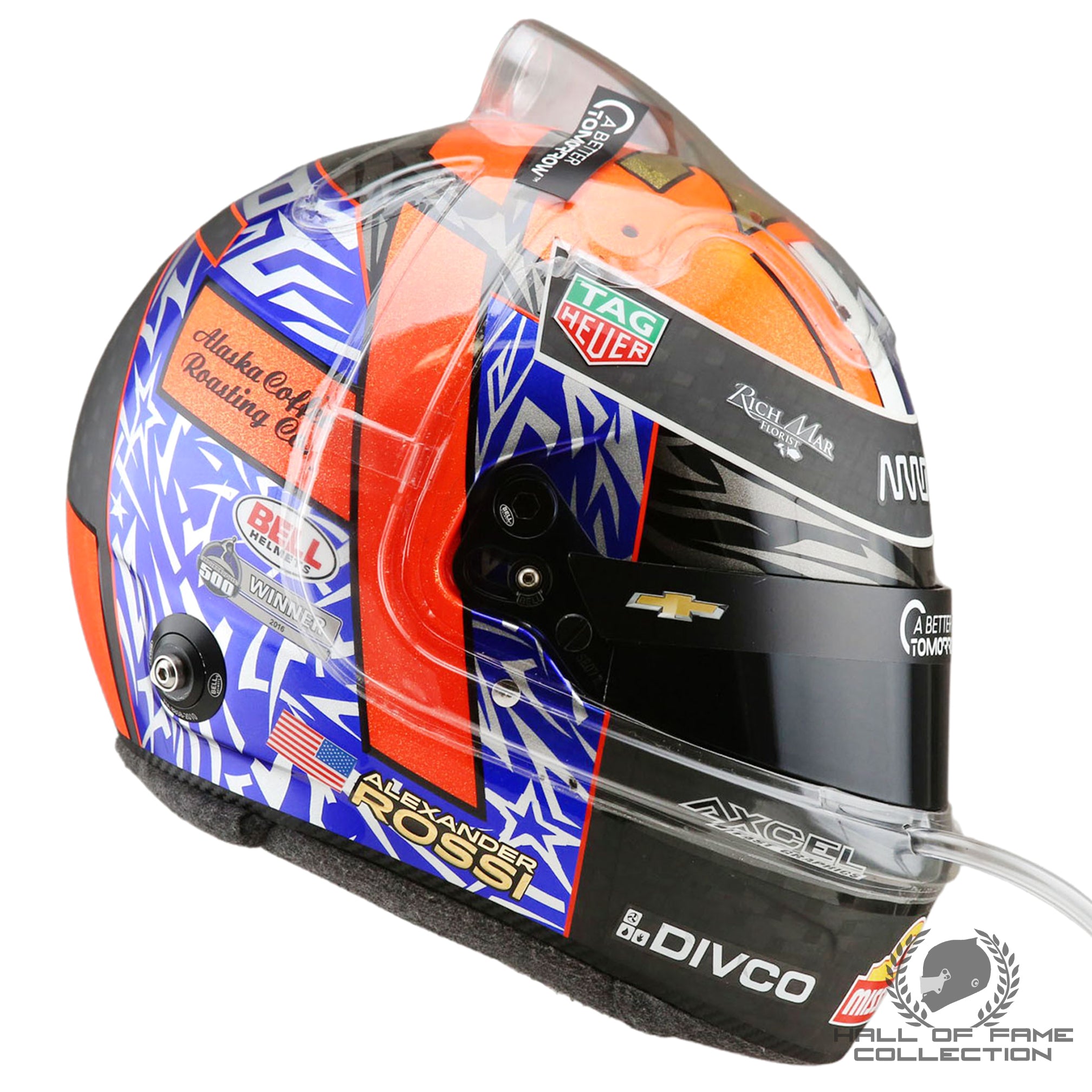 2023 Alexander Rossi Signed Race Used McLaren IndyCar Helmet