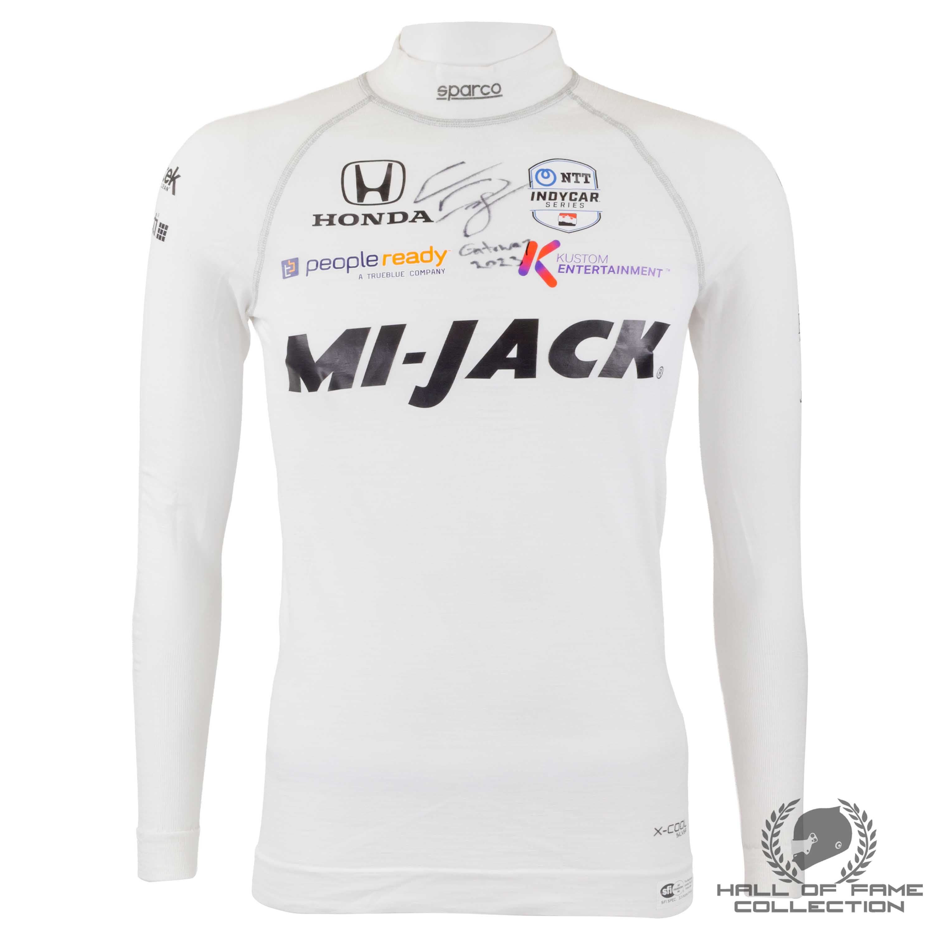 2023 Conor Daly Signed Race Used Gateway GP Rahal Letterman Lanigan Racing Indycar Nomex