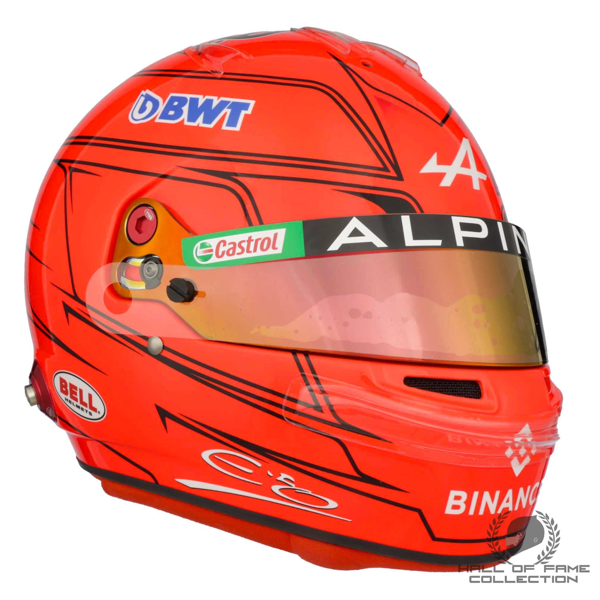 2023 Esteban Ocon Signed Monaco Grand Prix Replica Alpine F1 Helmet